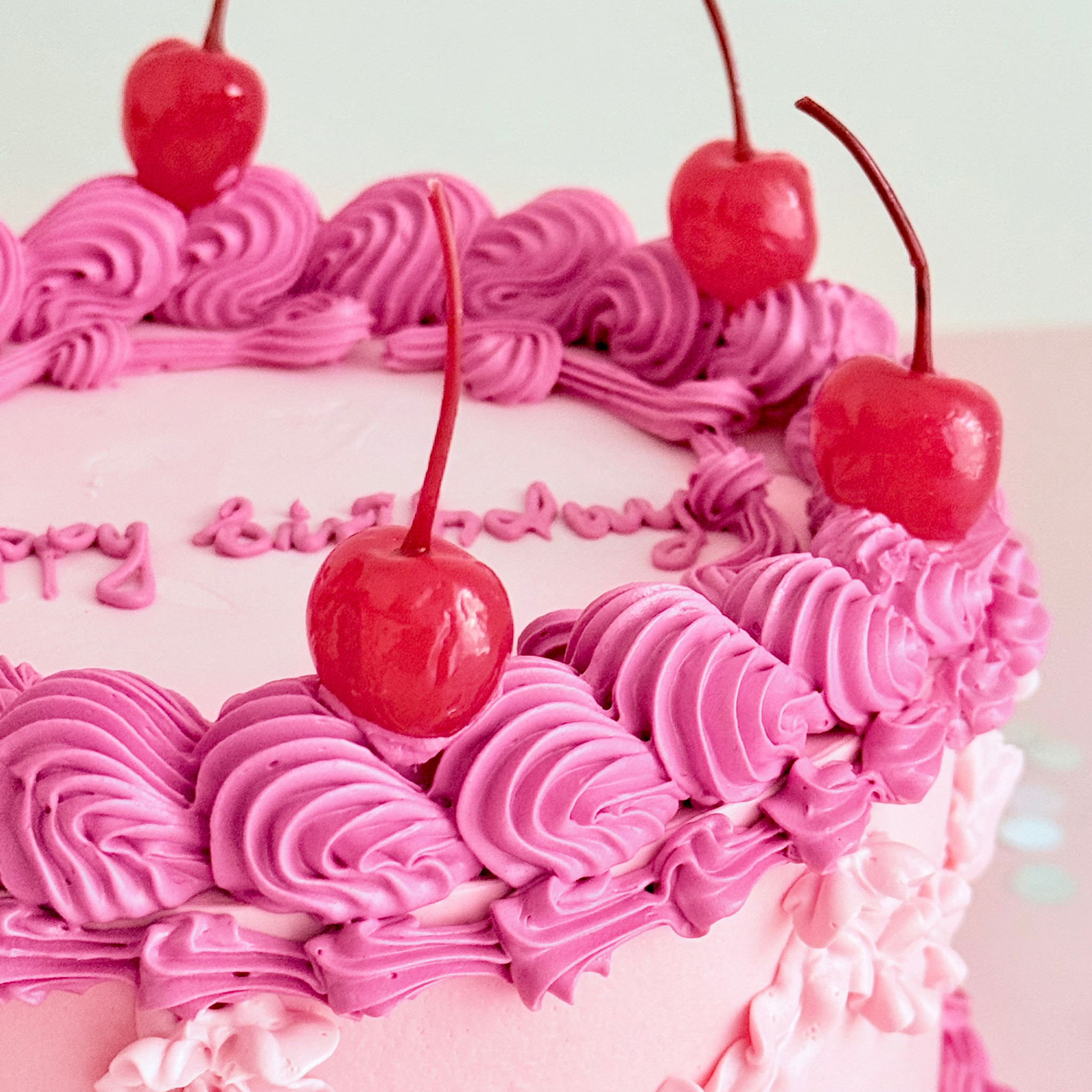 Candy Pink Vintage Cake - Cake Choice