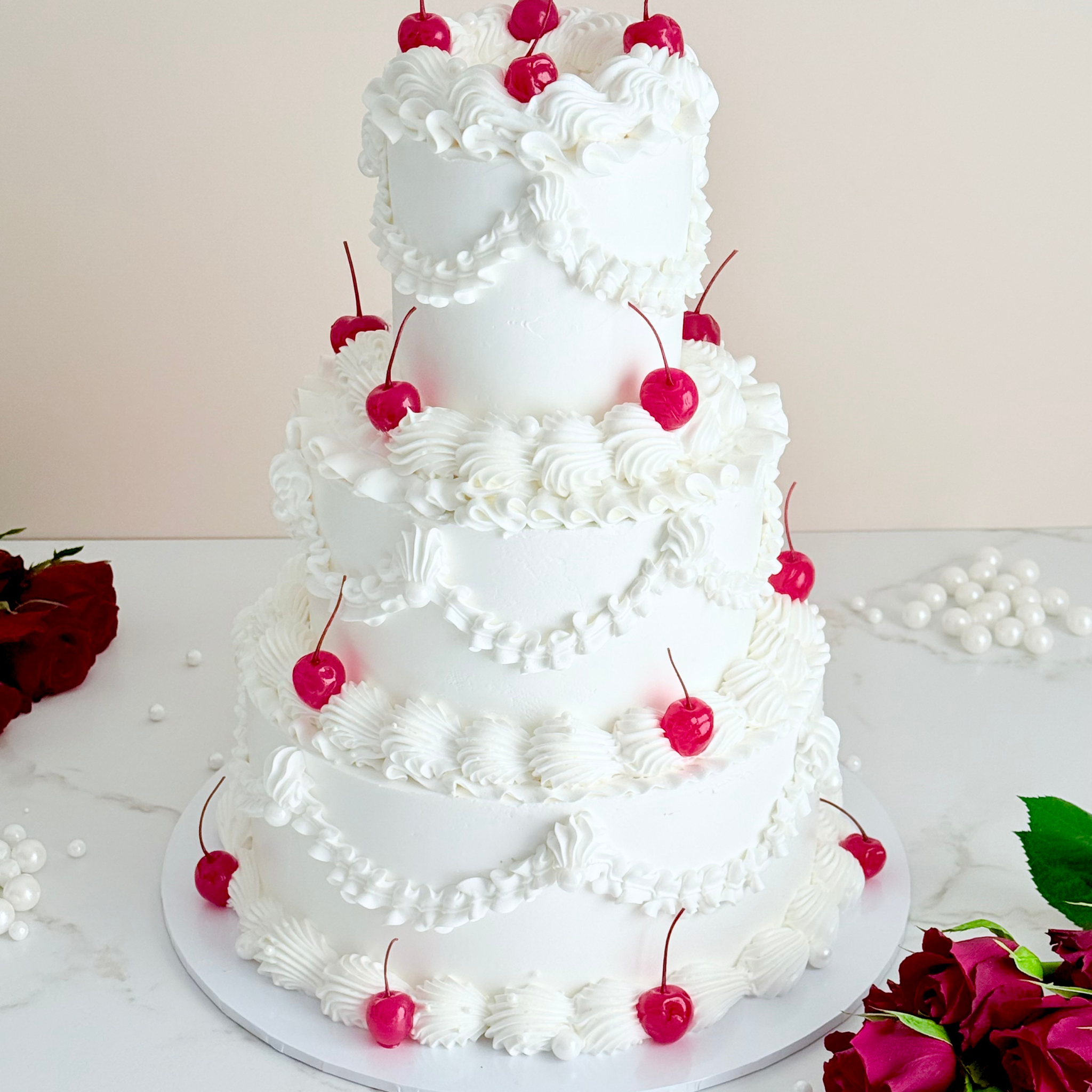 Vintage Three Tier Wedding Cake - Cake Choice