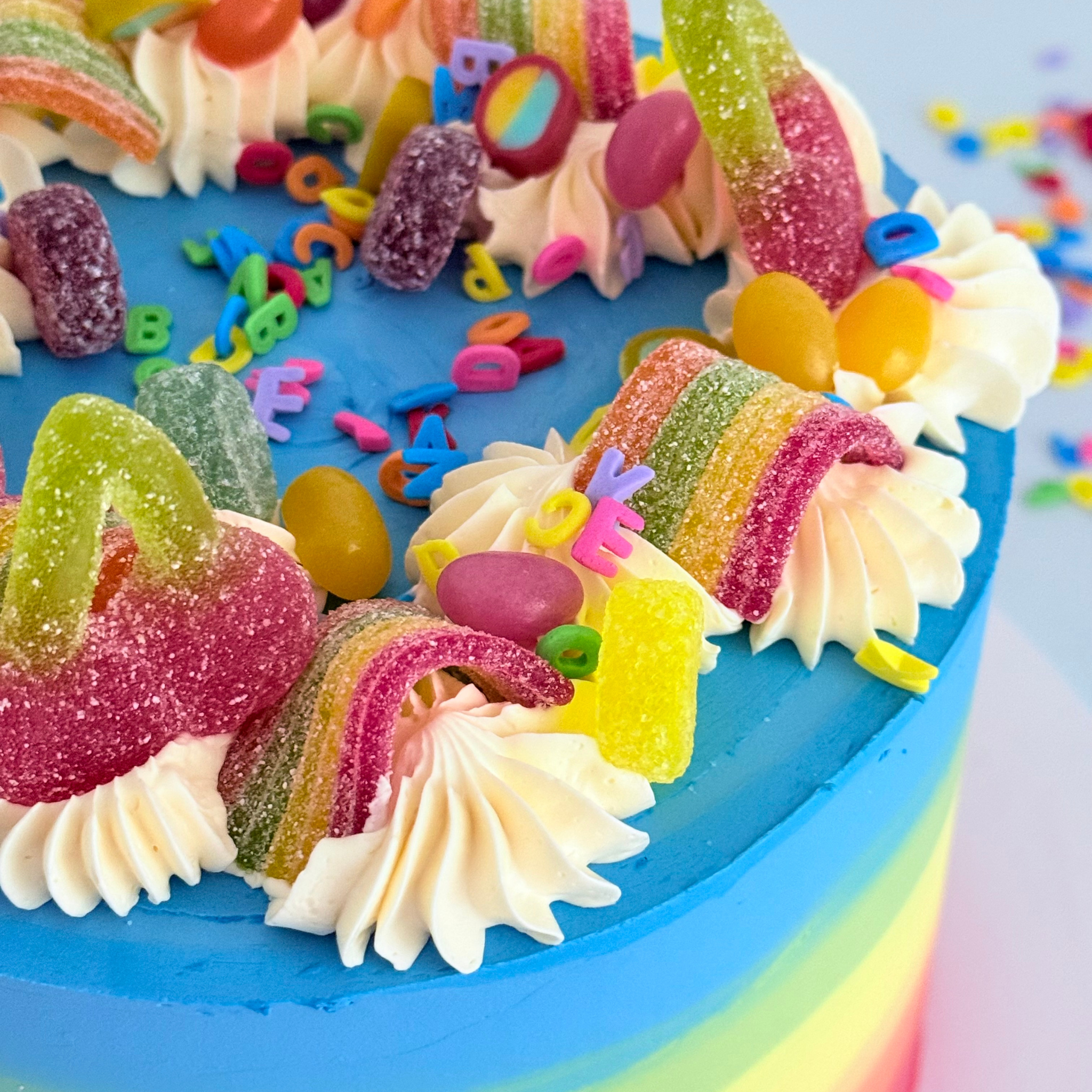 Rainbow Candy Cake