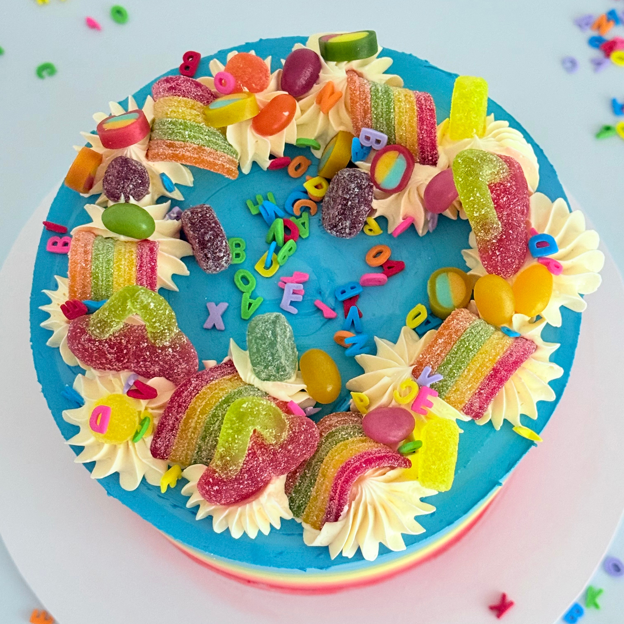Rainbow Candy Cake