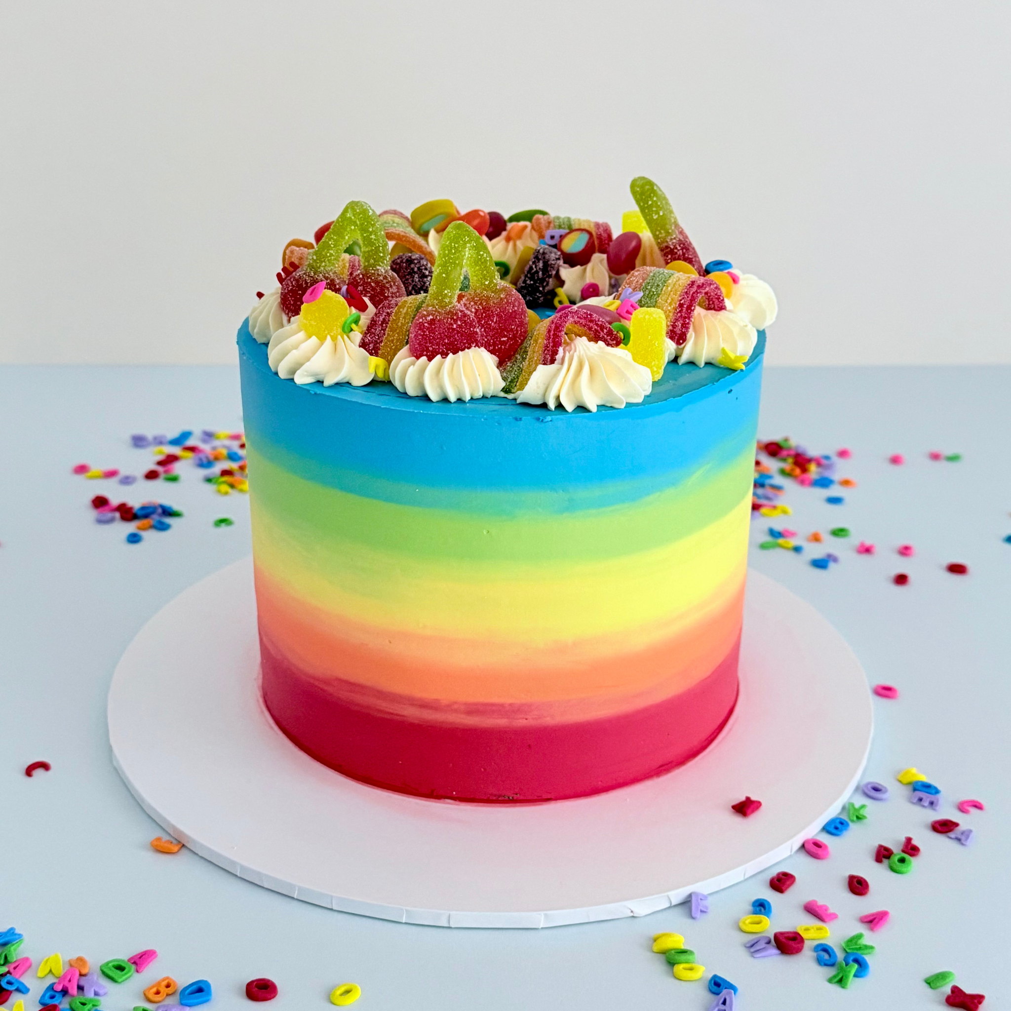 Rainbow Candy Cake