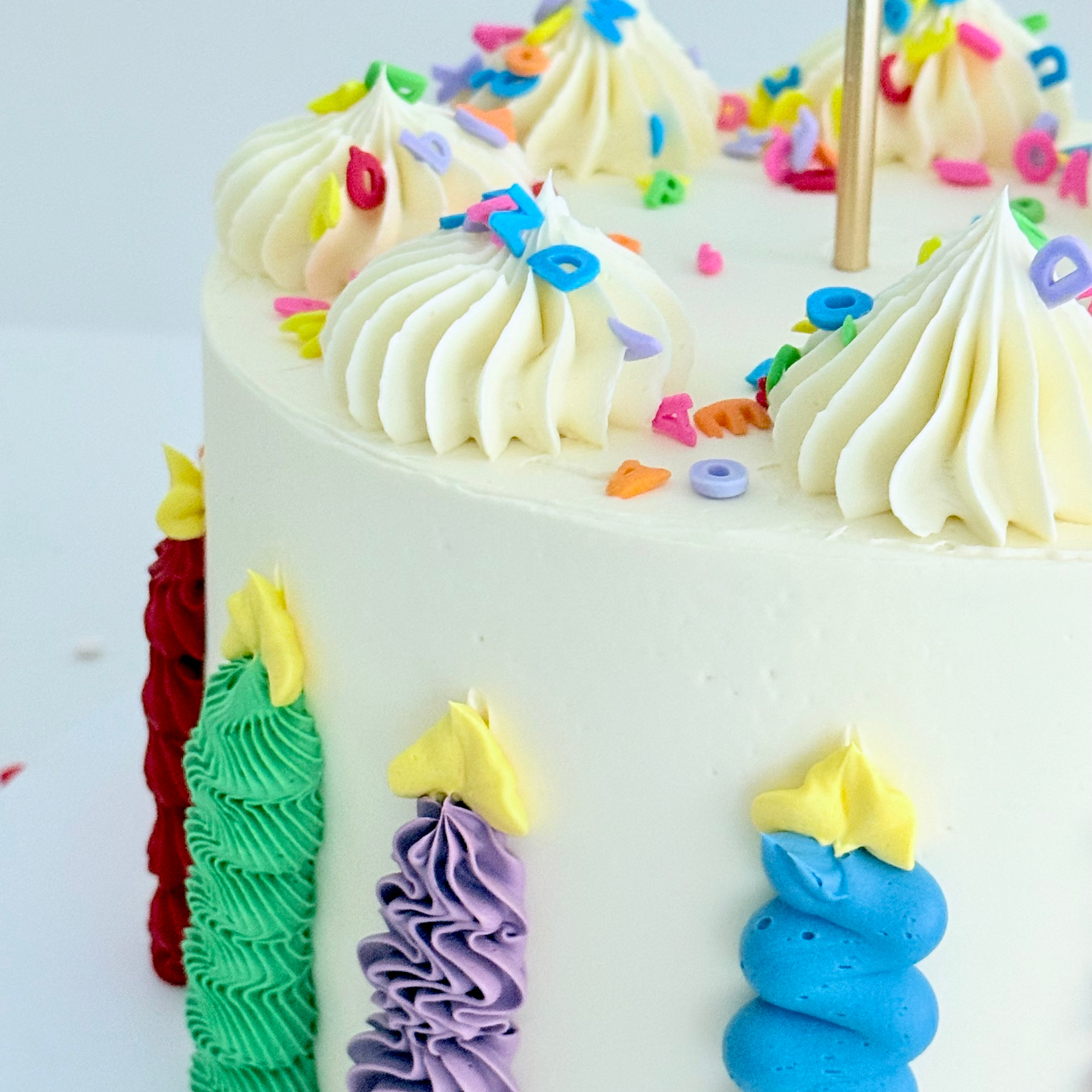 Bright Birthday Candles Cake