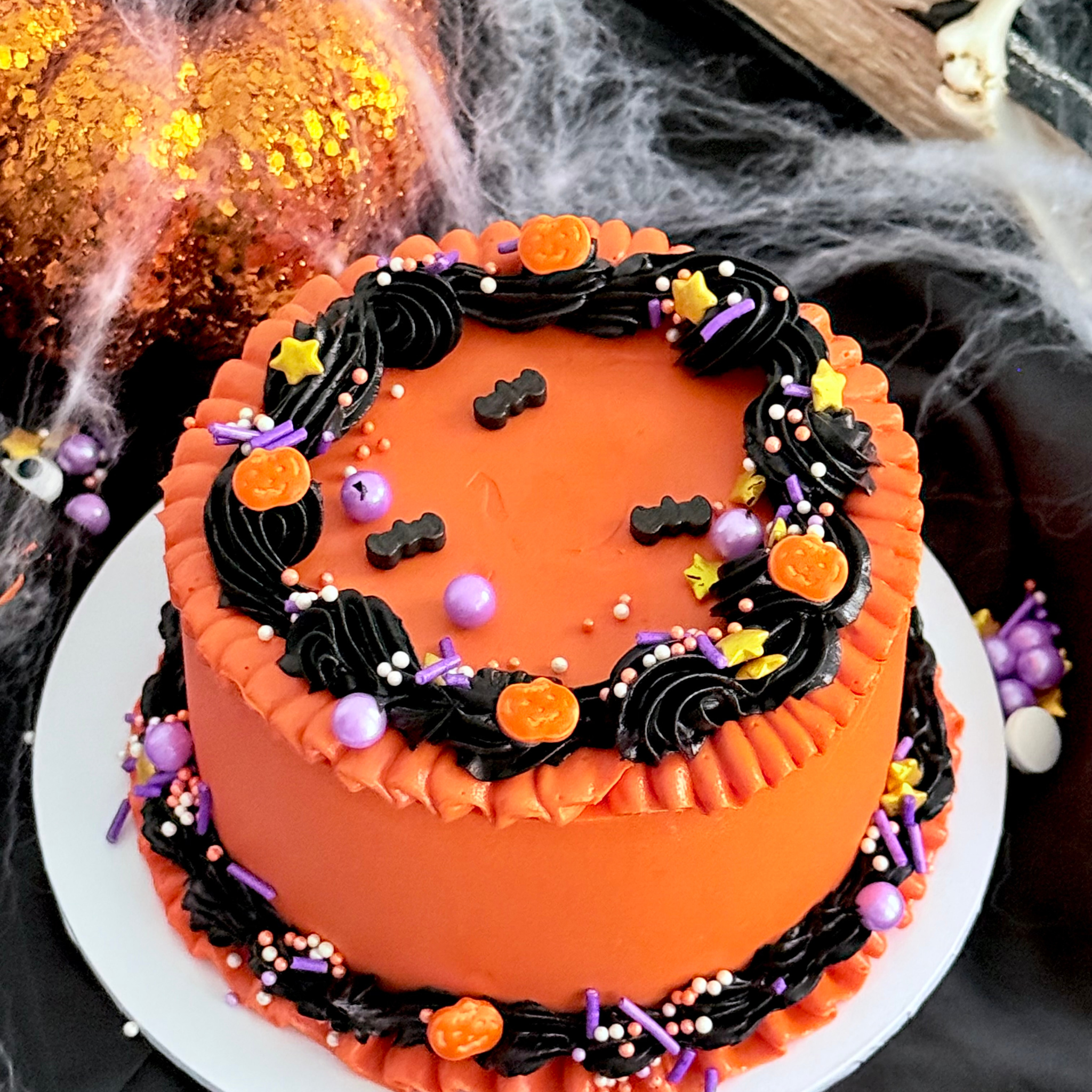 Spooky Pumpkin Cake