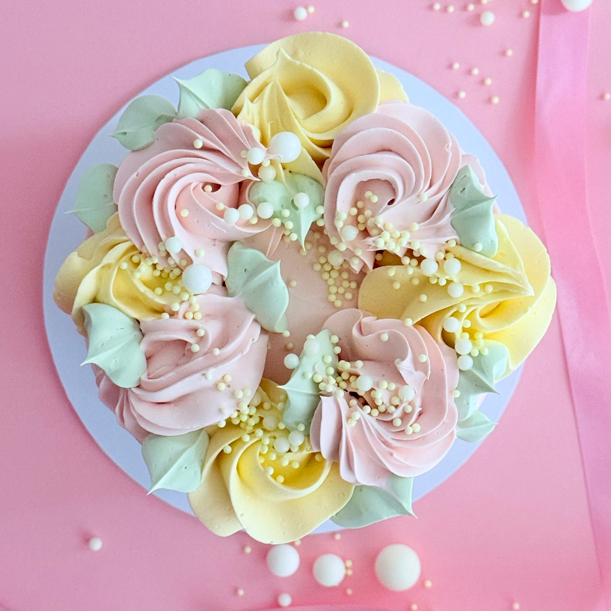 Pink Rose Cake - - Cake Choice