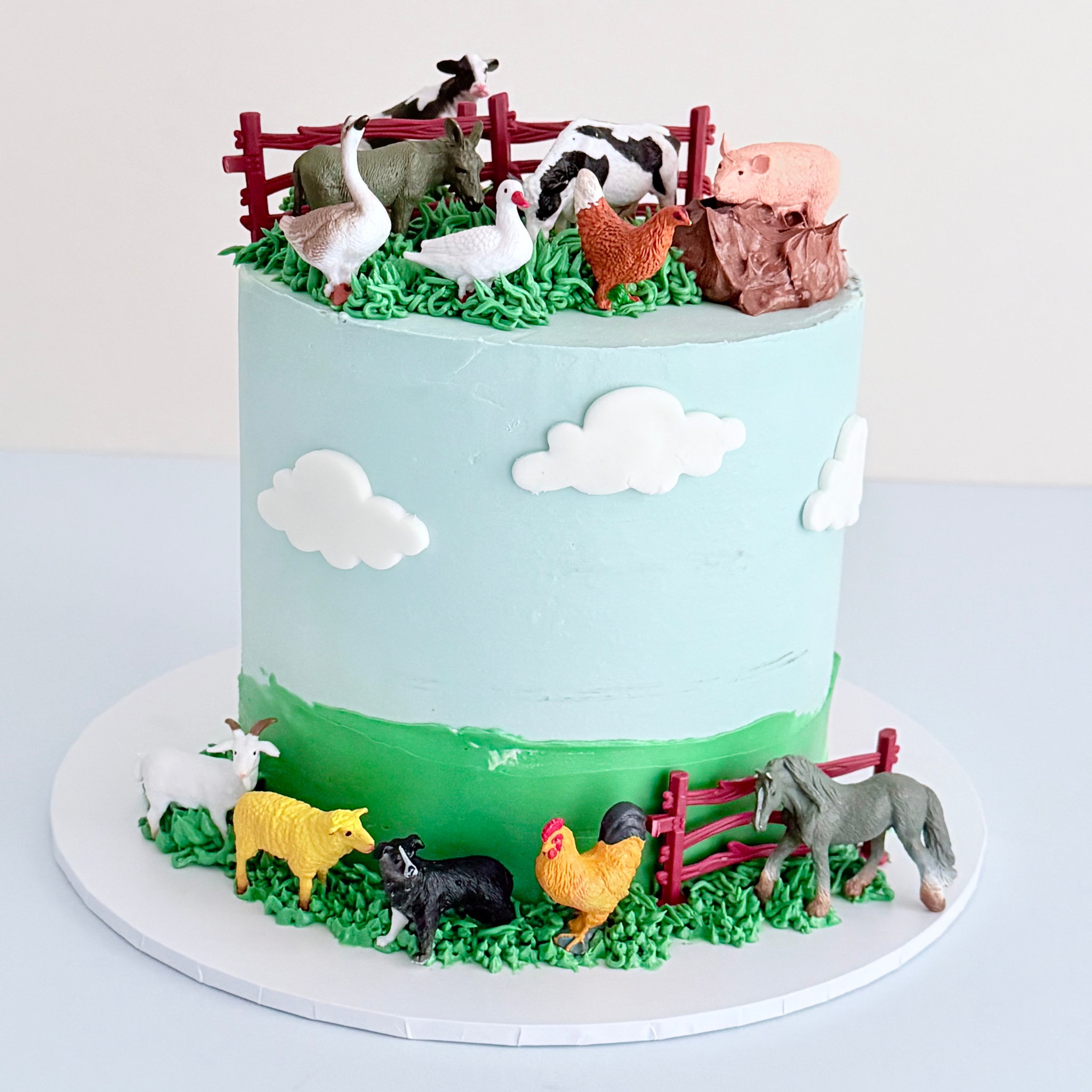 Farm Animals Tall Cake - - Cake Choice
