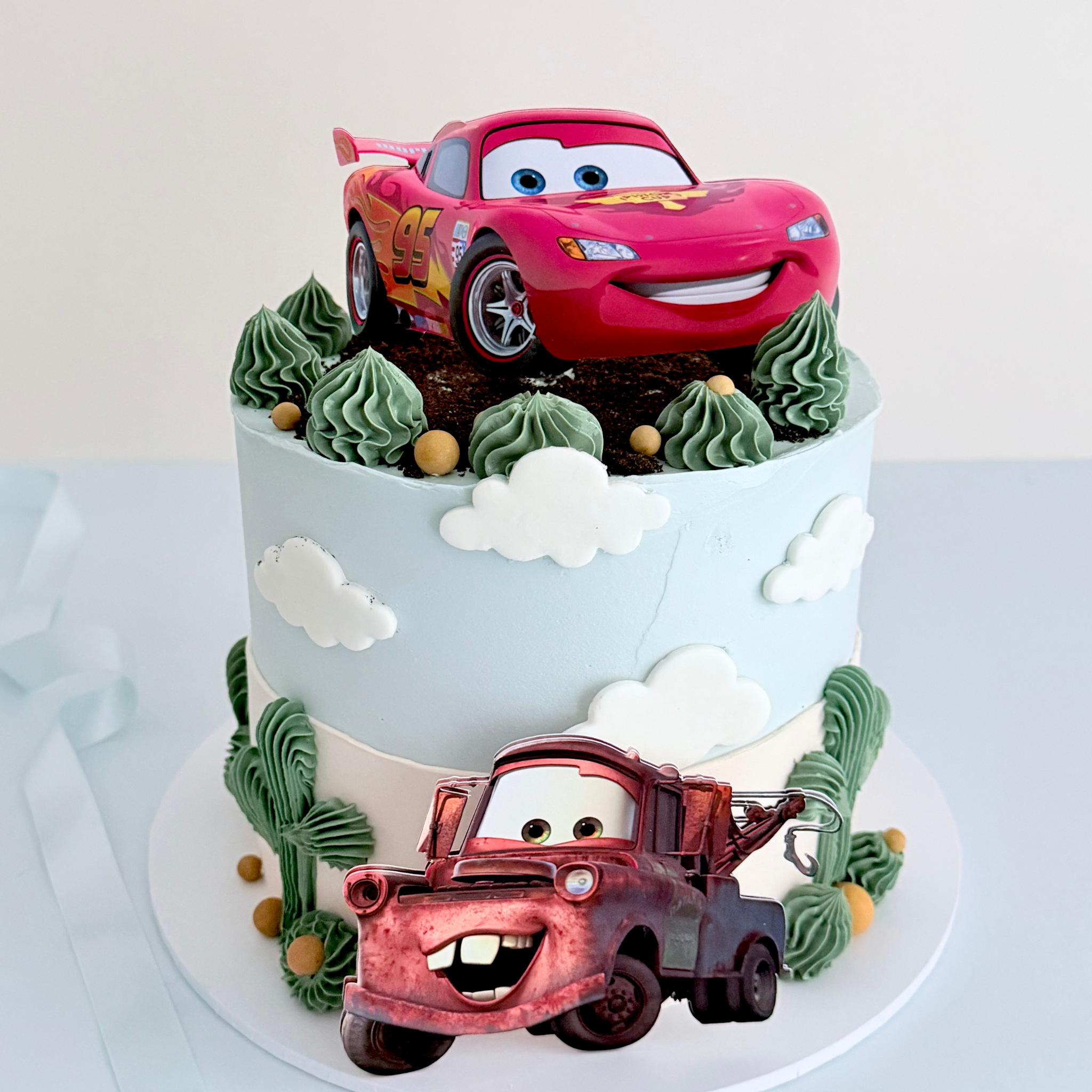 Cars Themed Tall Cake - - Cake Choice