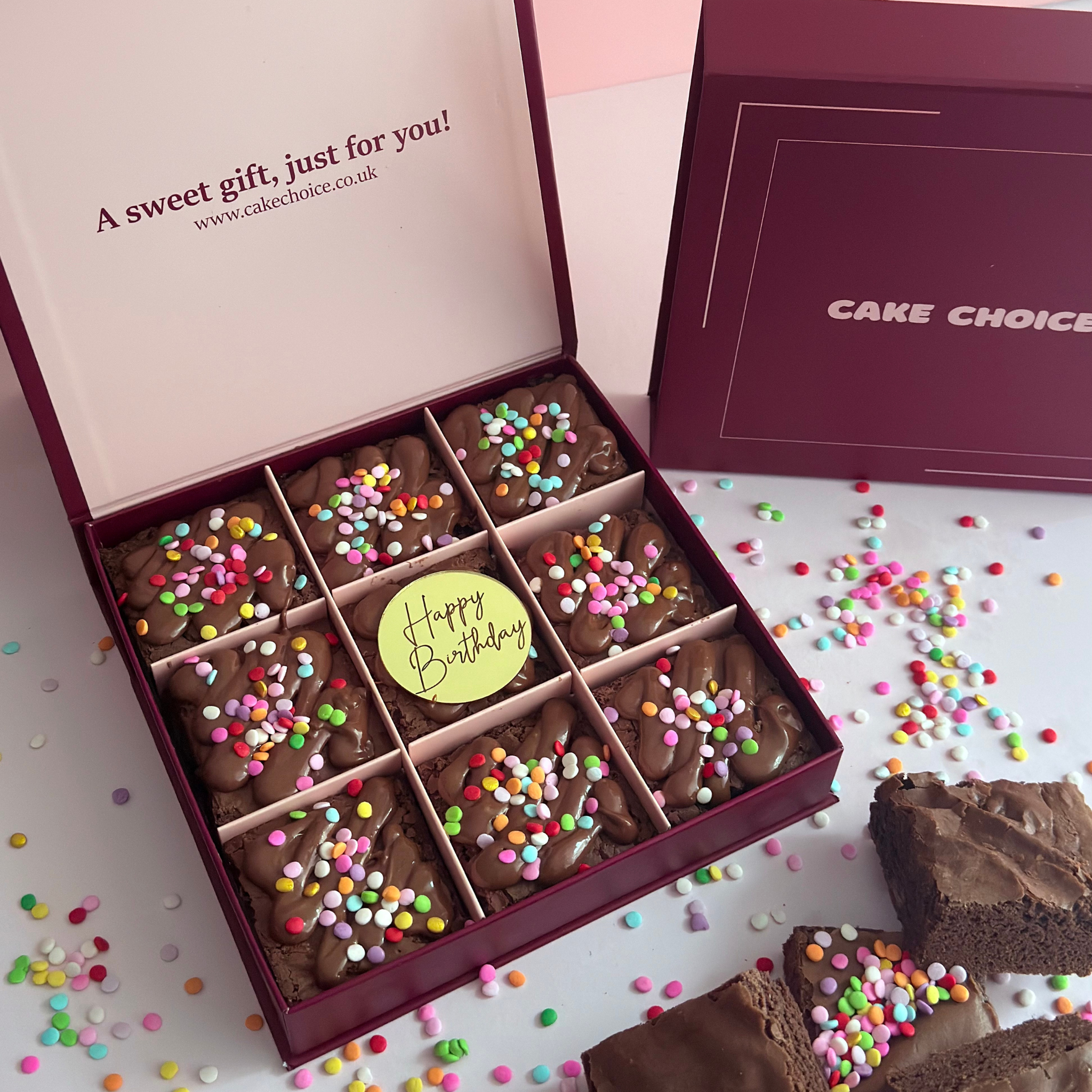 Luxury Birthday Brownie Gift Box