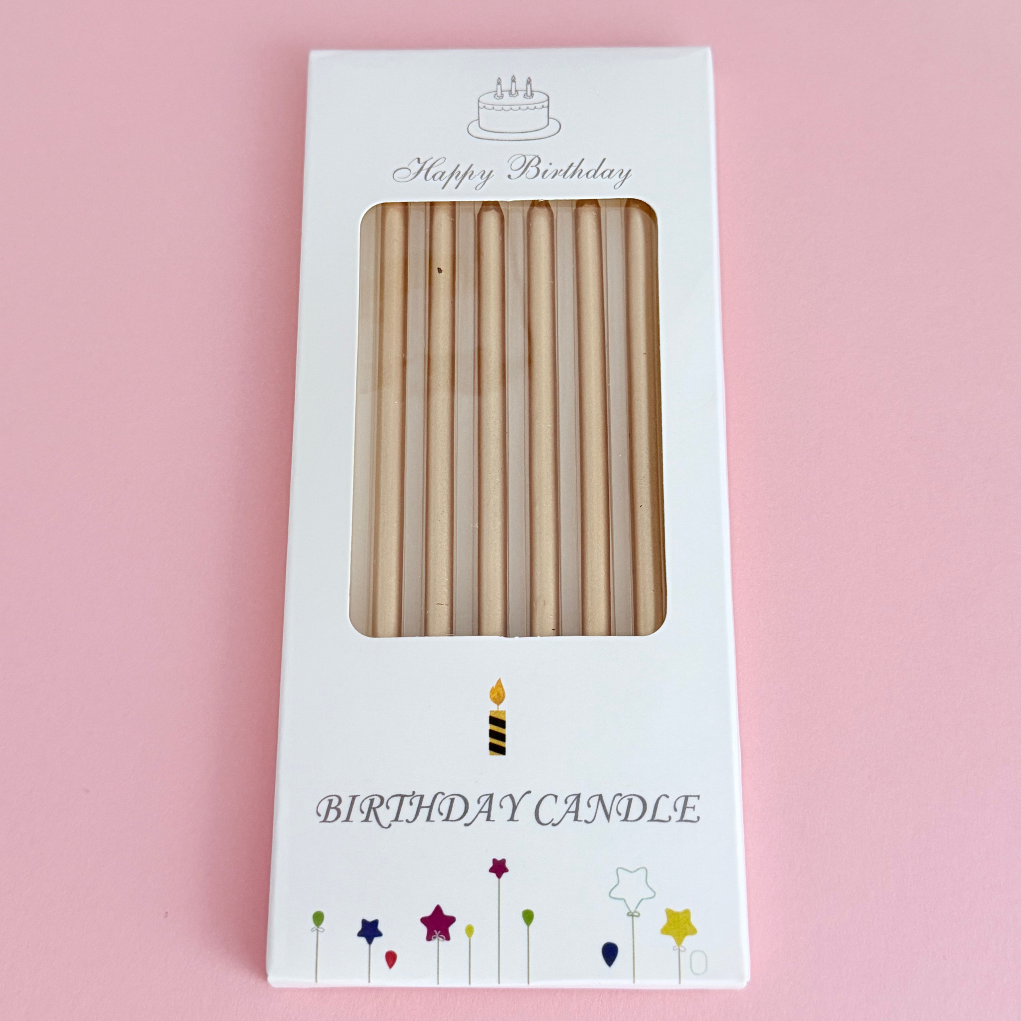 Gold Birthday Candles - - Cake Choice