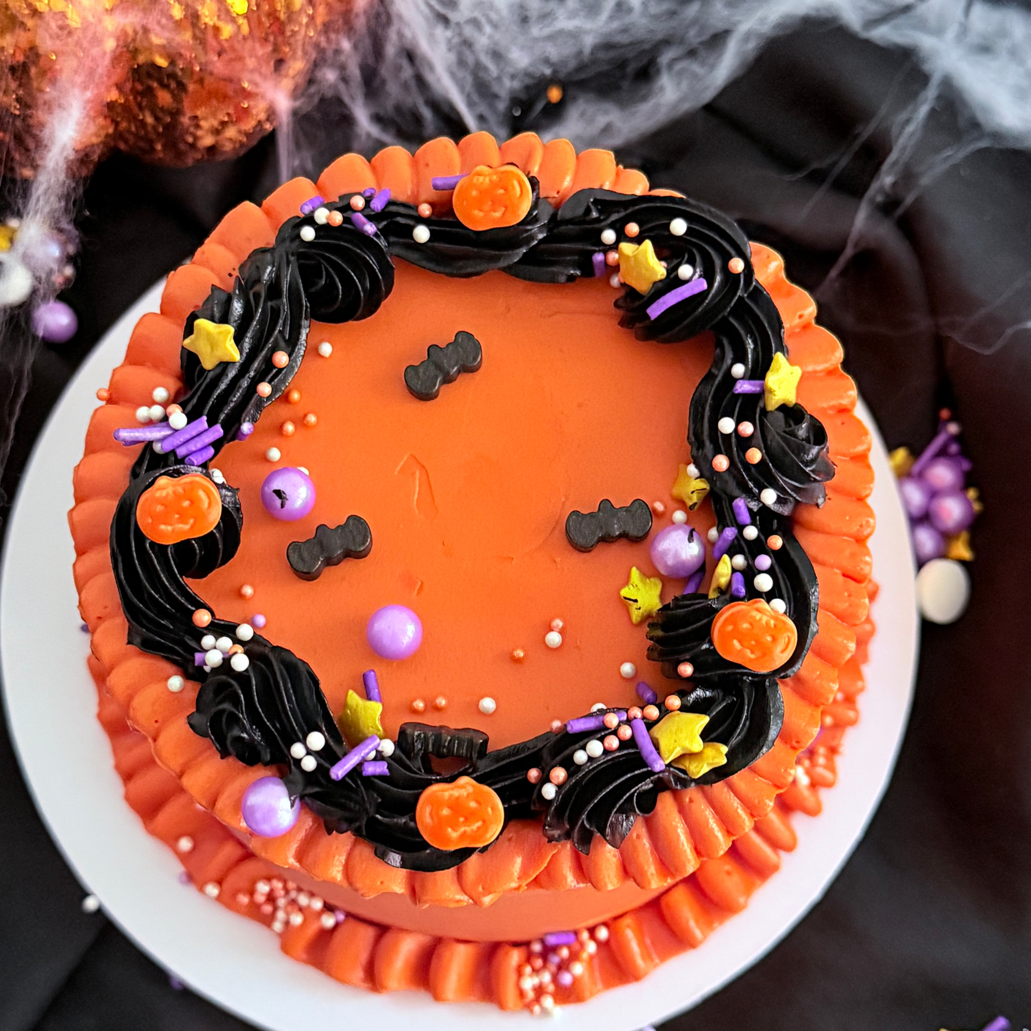 Spooky Pumpkin Cake