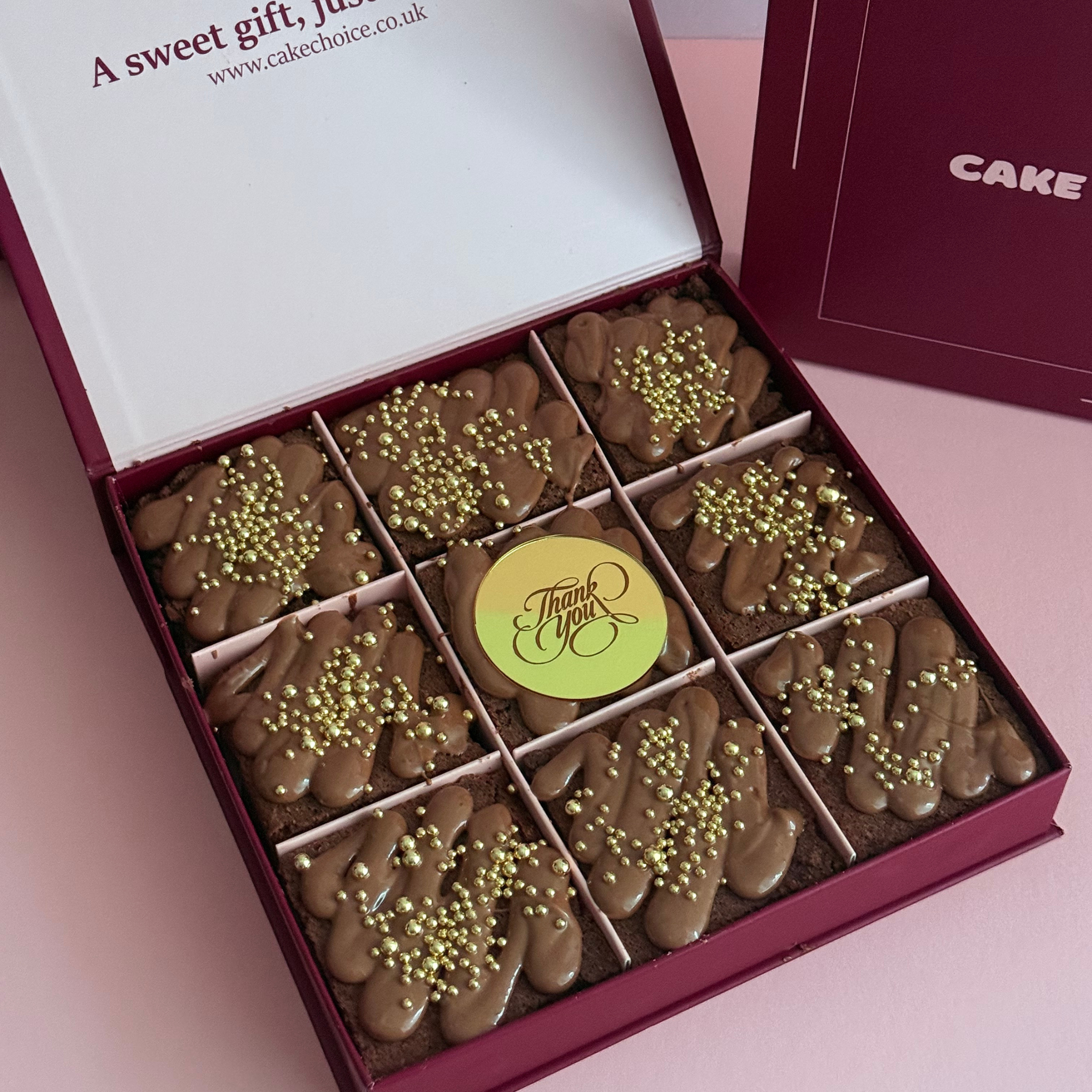 Luxury Thank You Brownie Gift Box