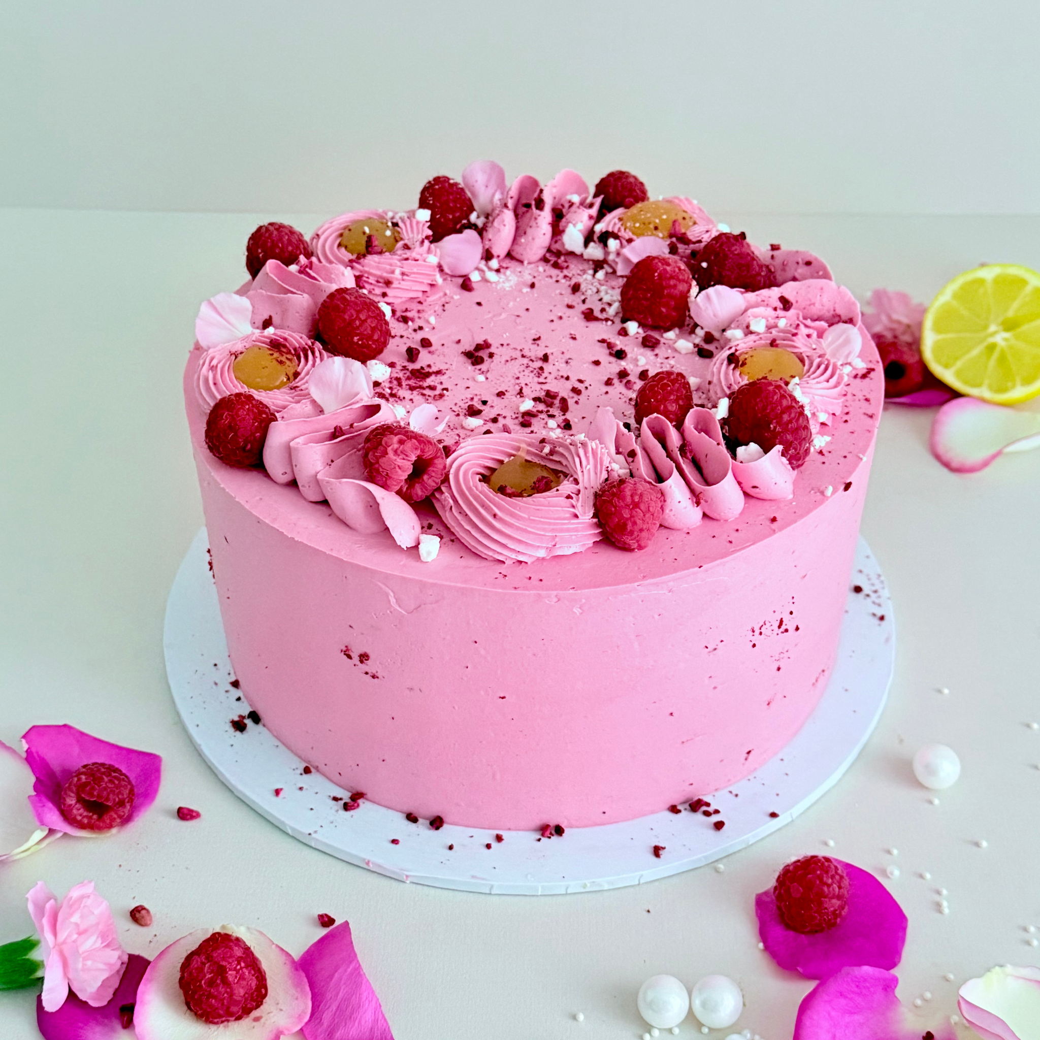 Lemon & Raspberry Cake - Cake Choice
