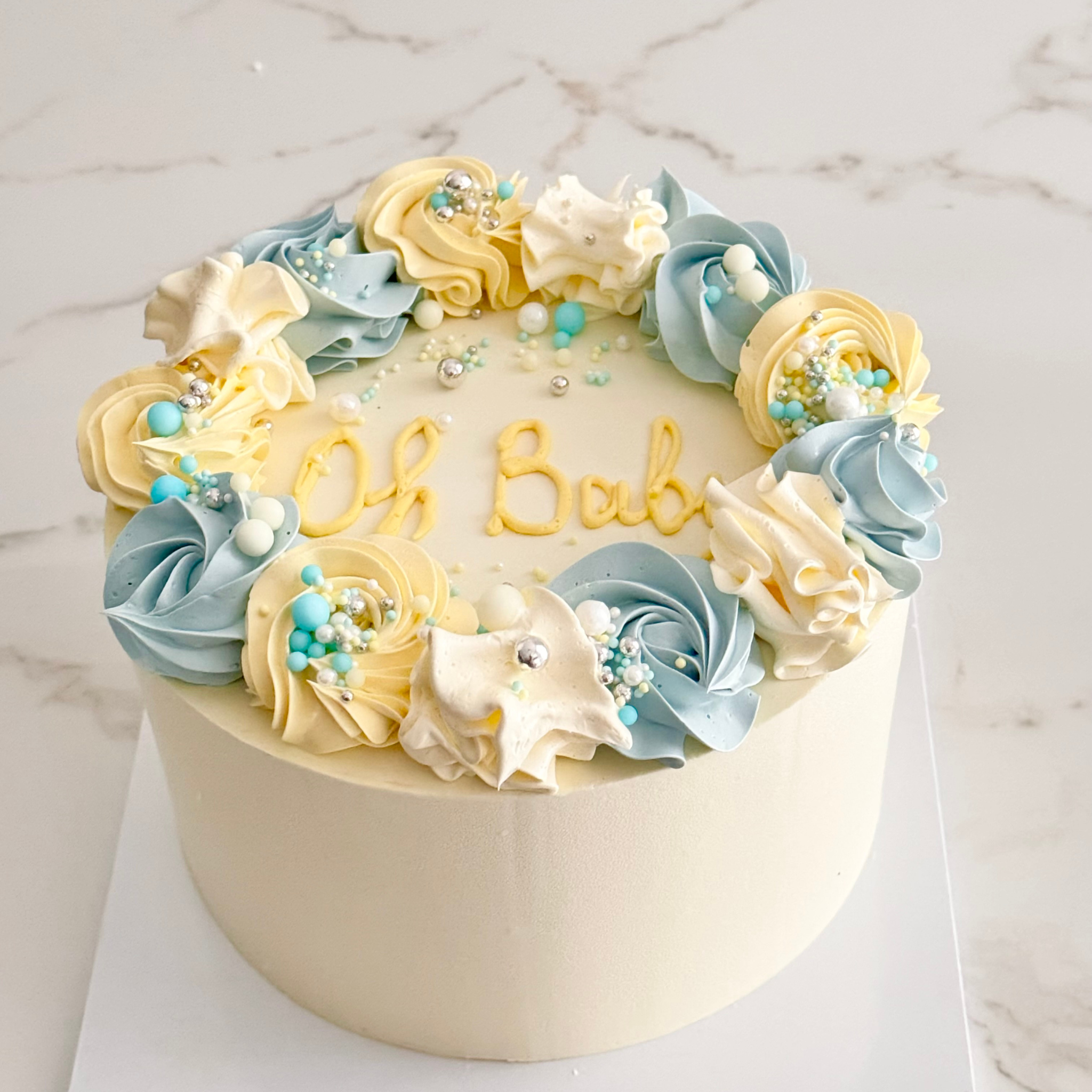 Baby Shower Swirls Cake - Cake Choice