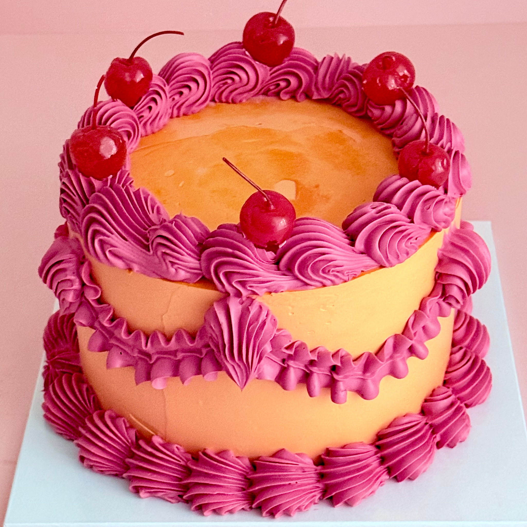 Orange Vintage Cake - Cake Choice