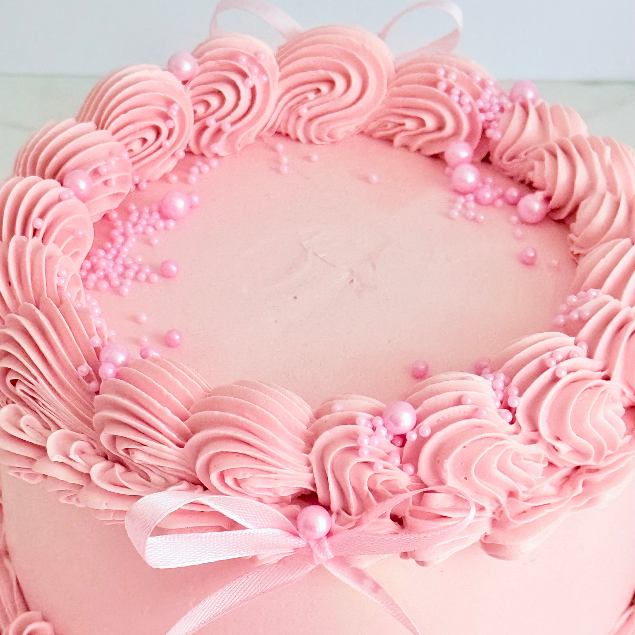 Pink Coquette Bow Cake - Cake Choice
