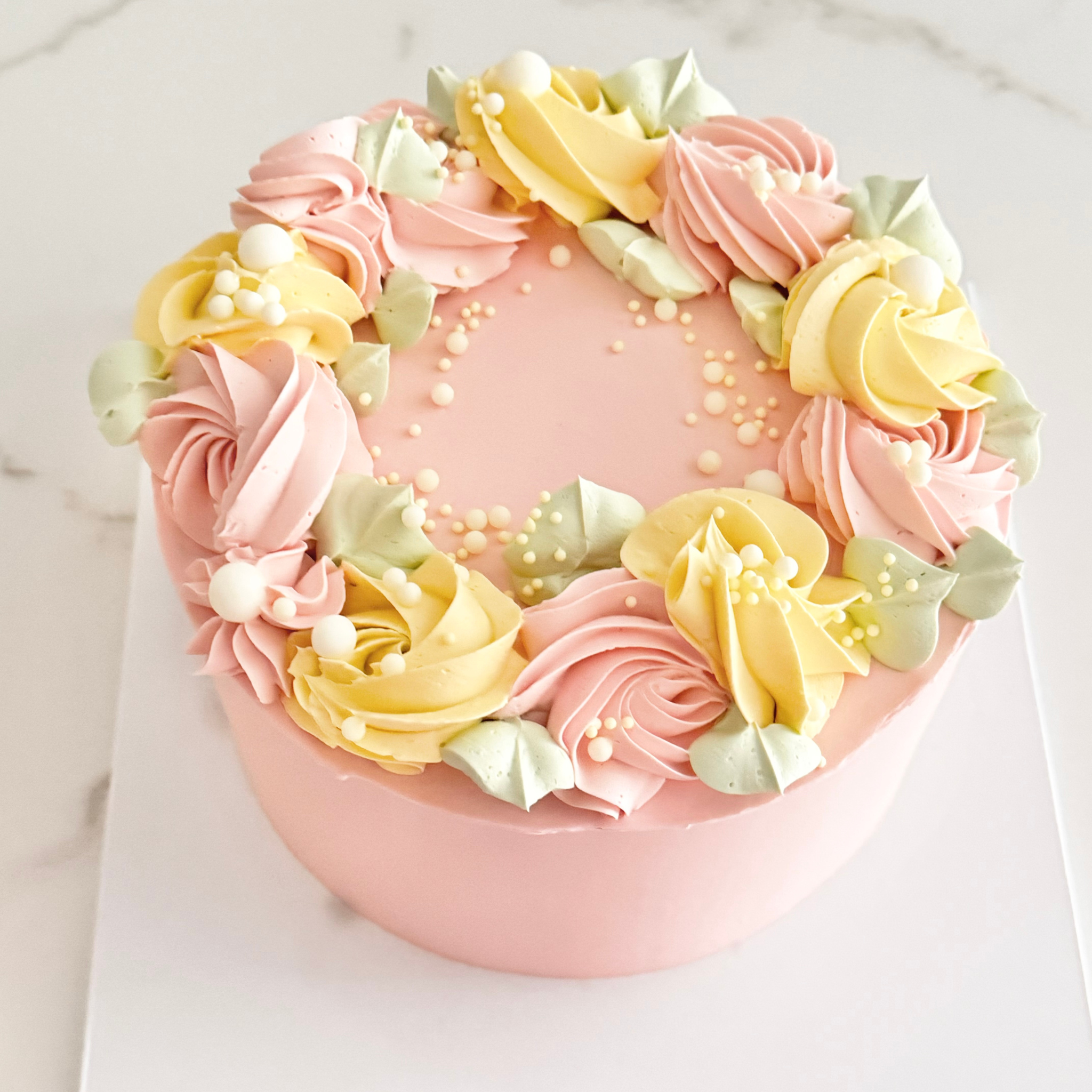 Pink Rose Cake - Cake Choice
