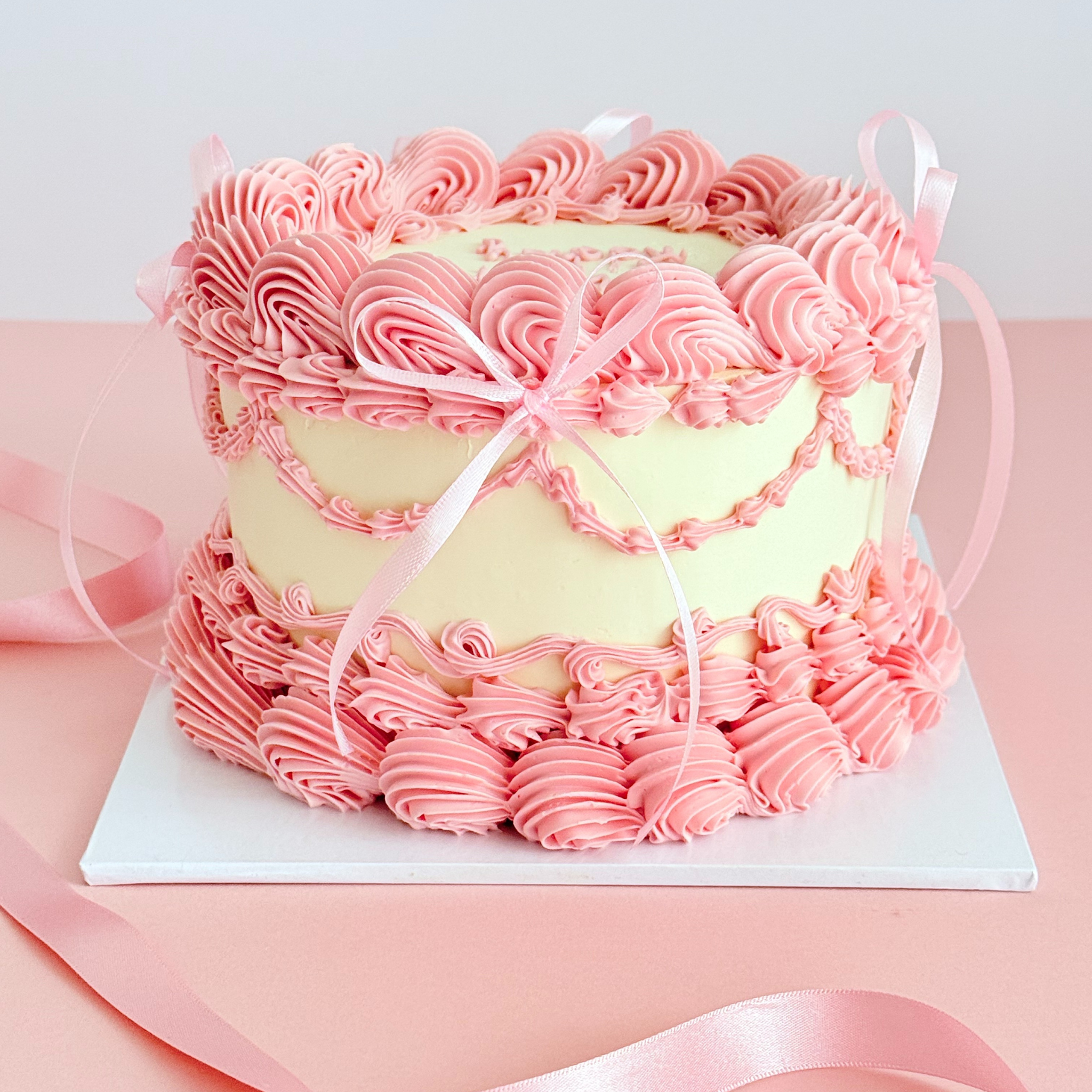 Pretty Pink Bow Cake - Cake Choice