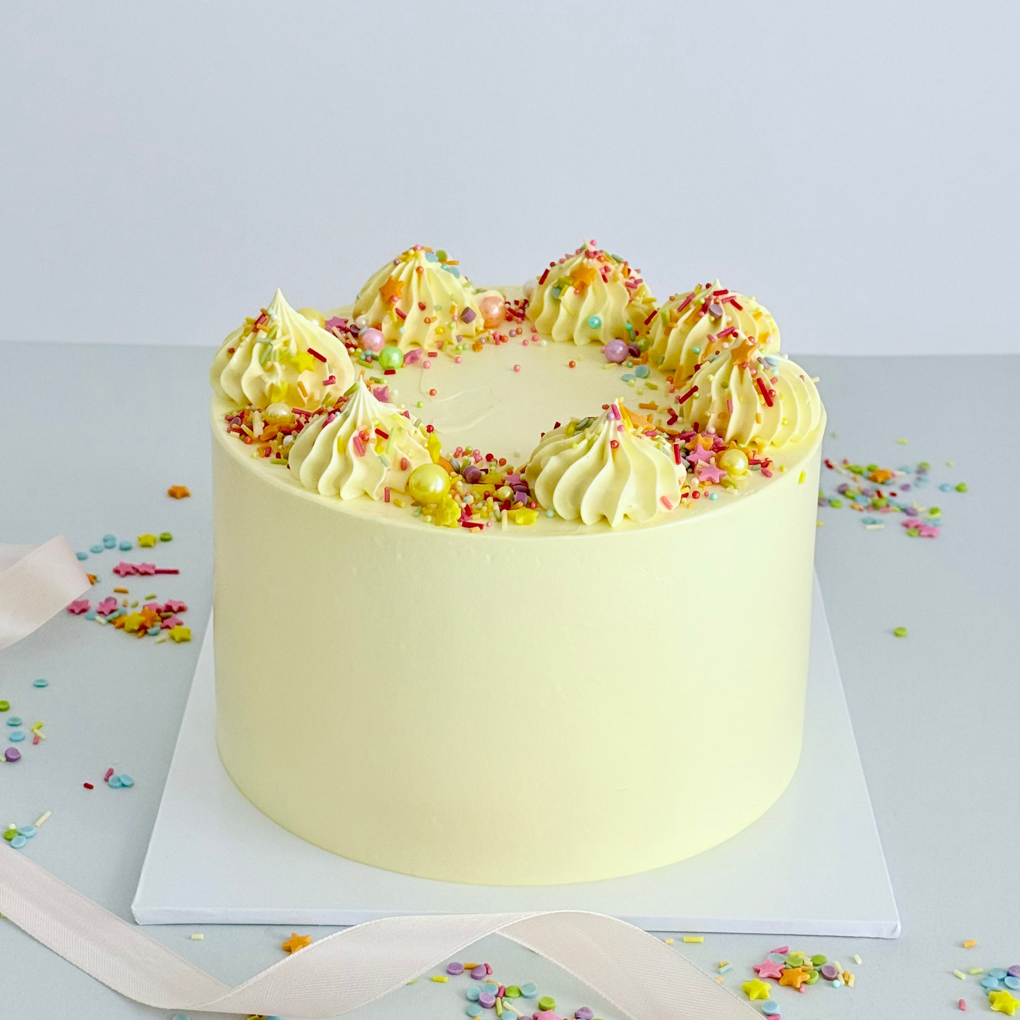 Yellow Birthday Cake - Cake Choice