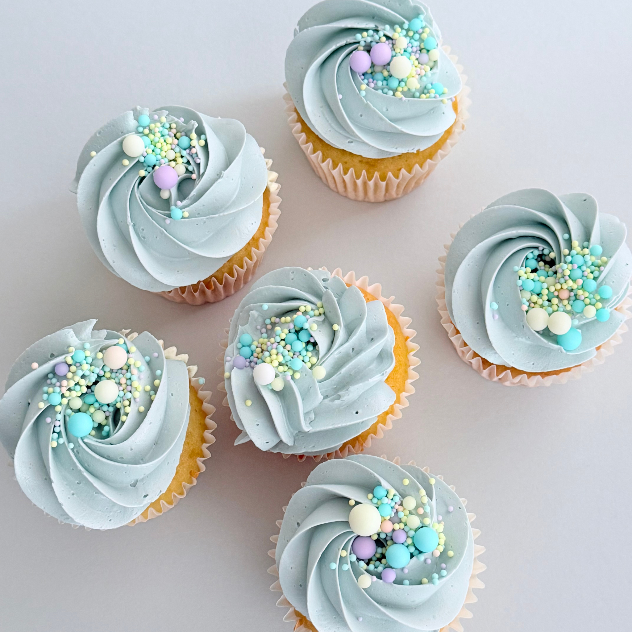 Blue Confetti Cupcakes - Cake Choice
