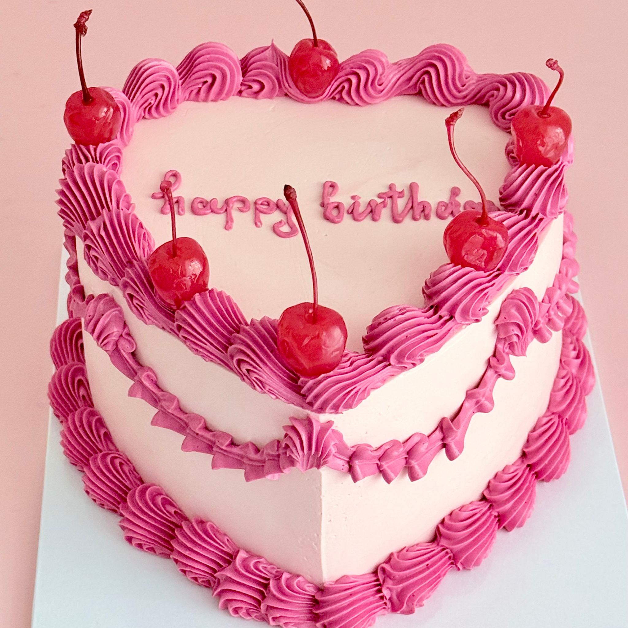 Hot Pink Cherry Cake - Cake Choice