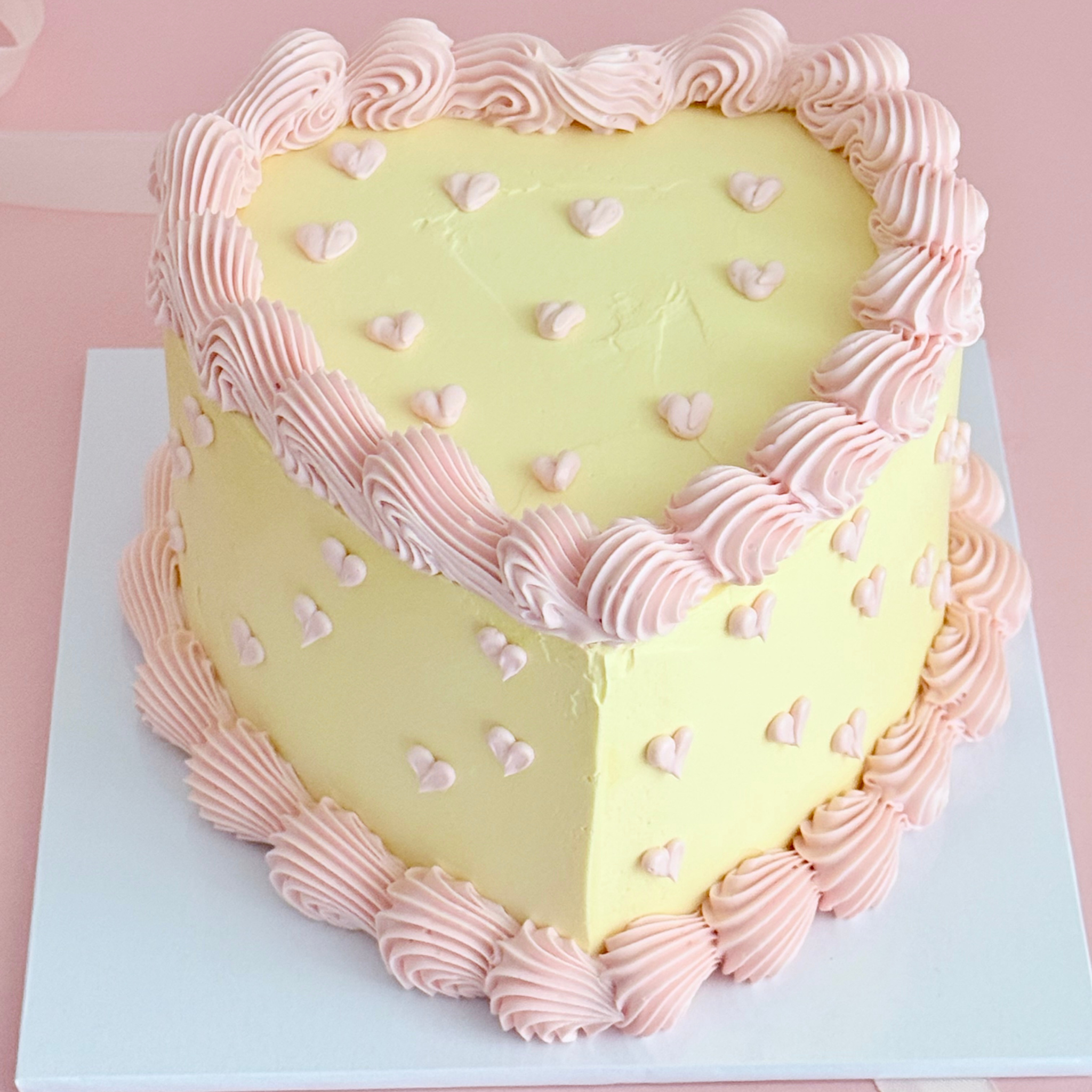 Yellow Heart Cake - Cake Choice