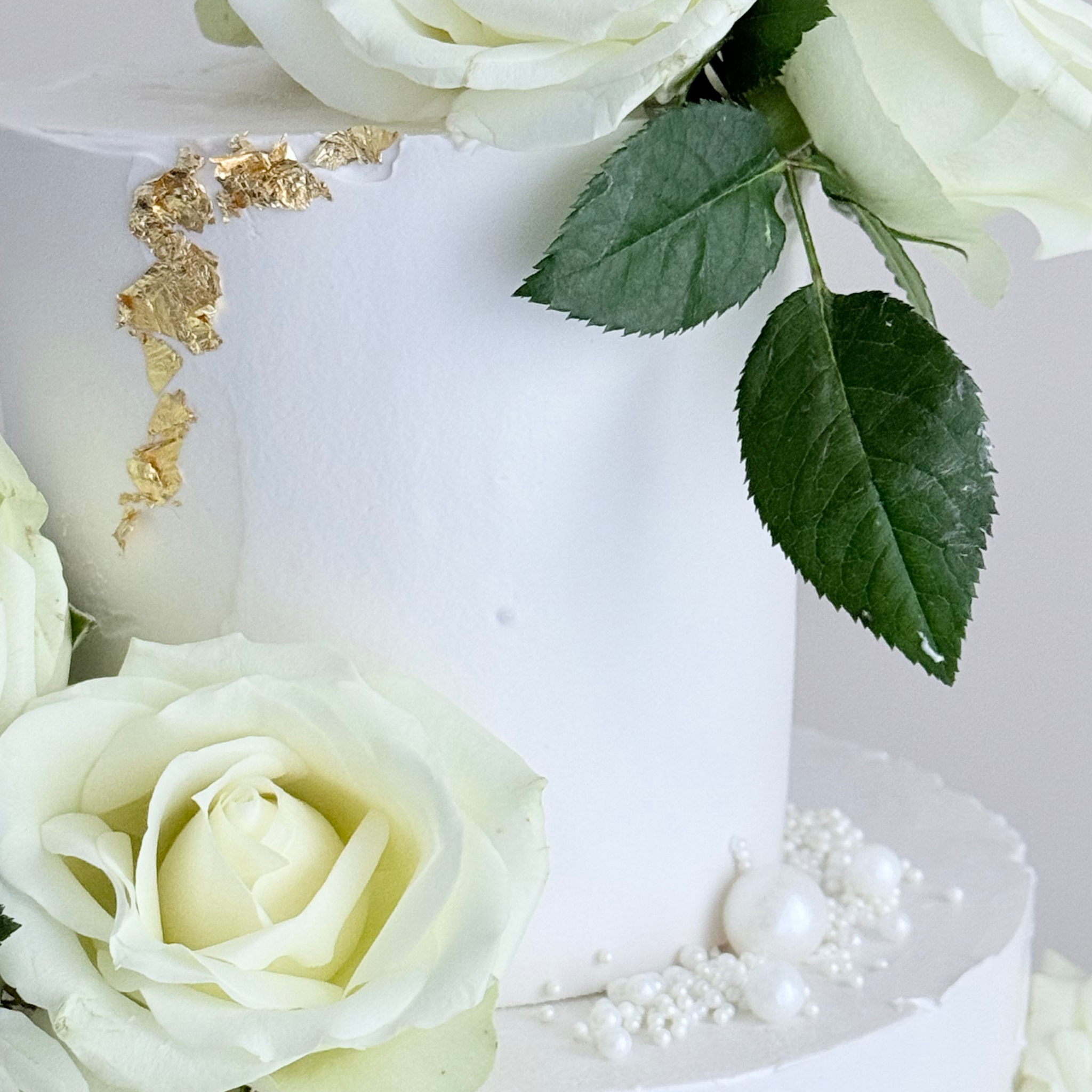 White Rose Three Tier Cake - Cake Choice