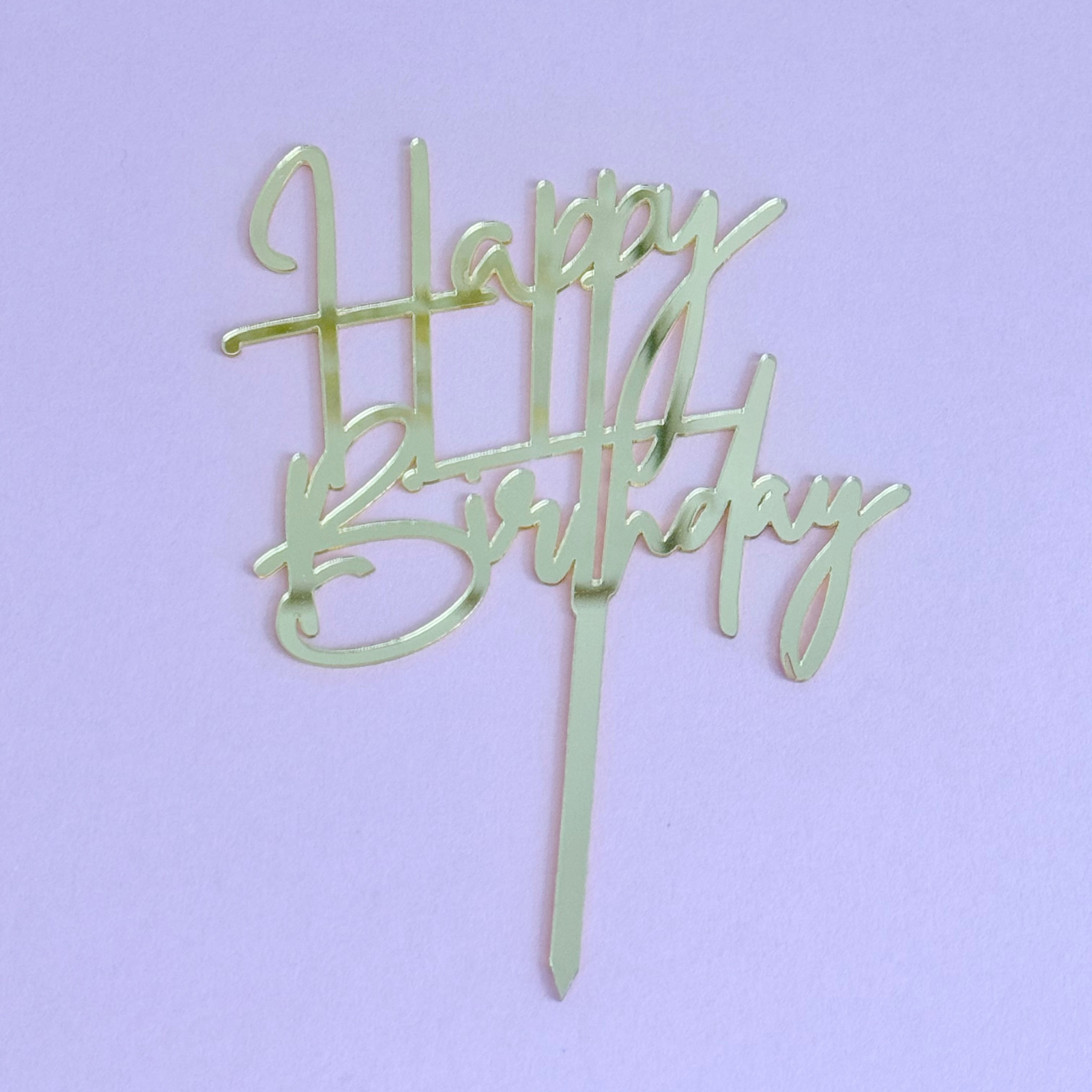 Happy Birthday Cake Topper - Cake Choice