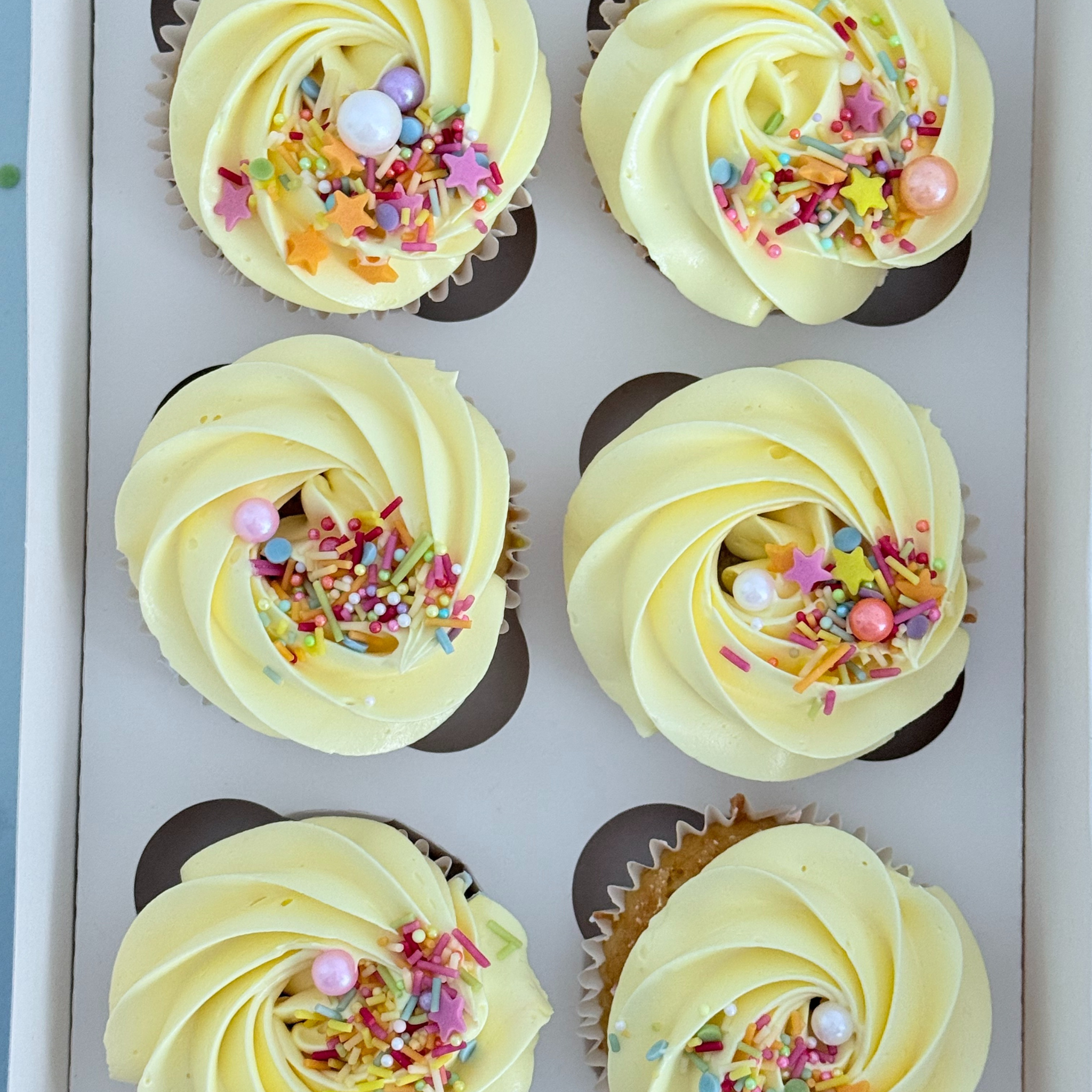 Yellow Confetti Cupcakes - Cake Choice
