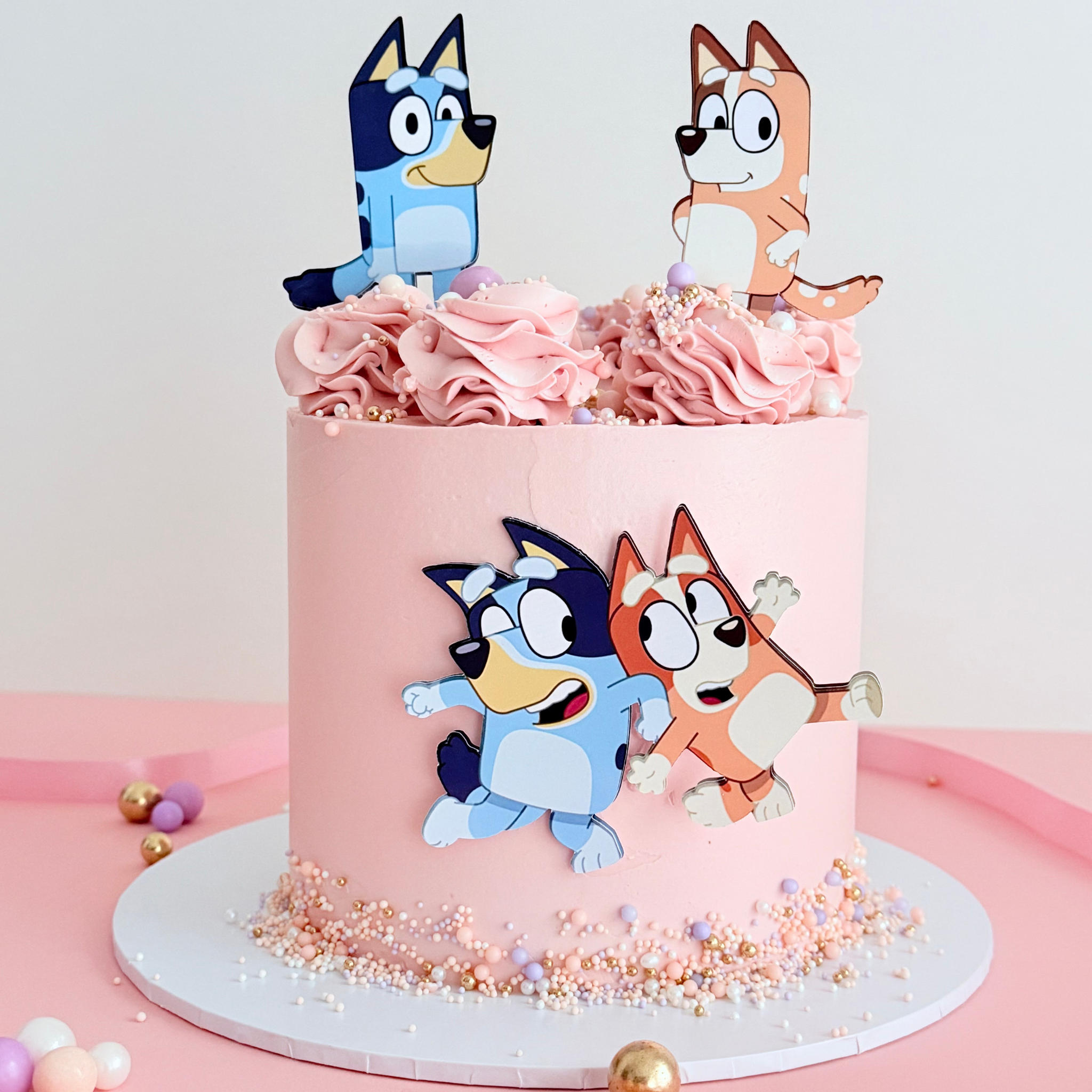Bluey Pink Tall Cake -  - Cake Choice