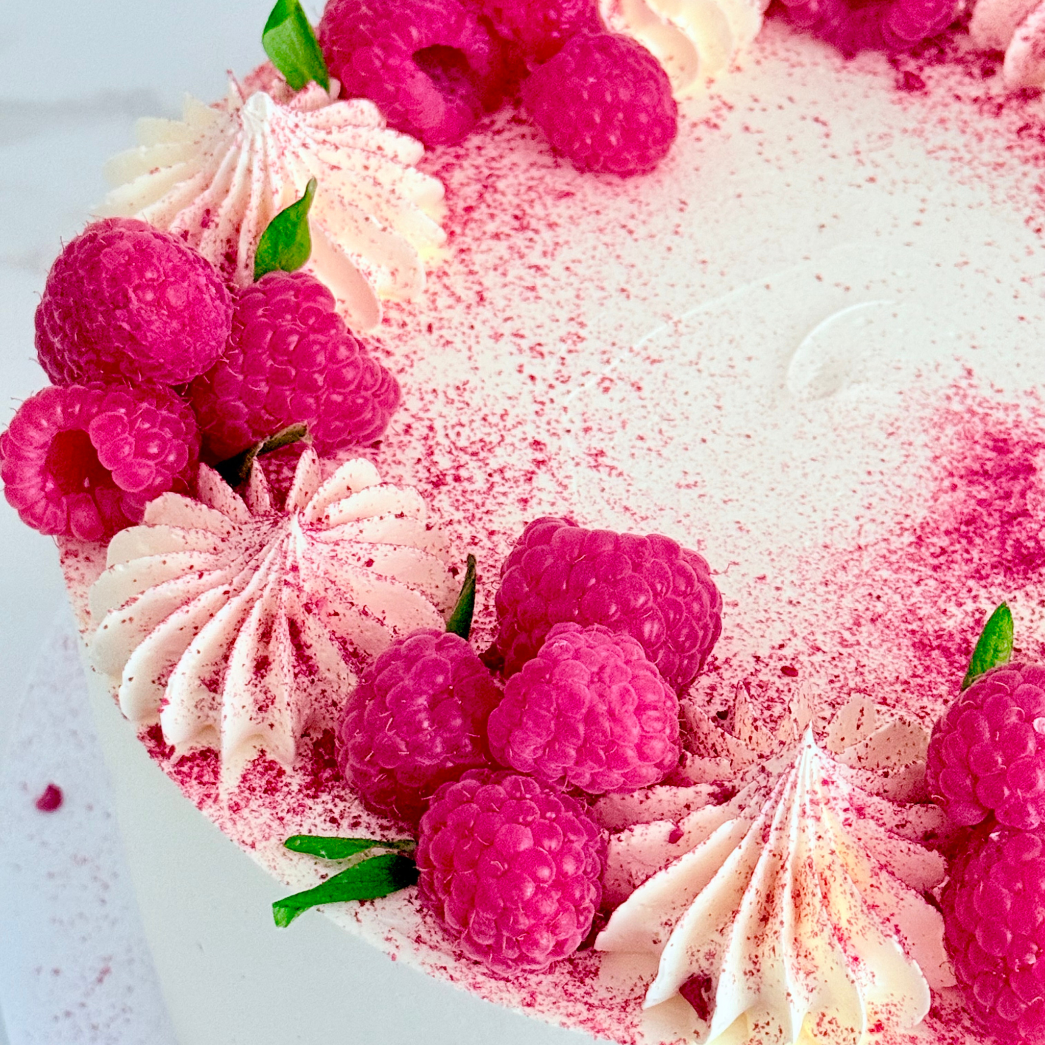 Vanilla & Raspberry Cake - Cake Choice