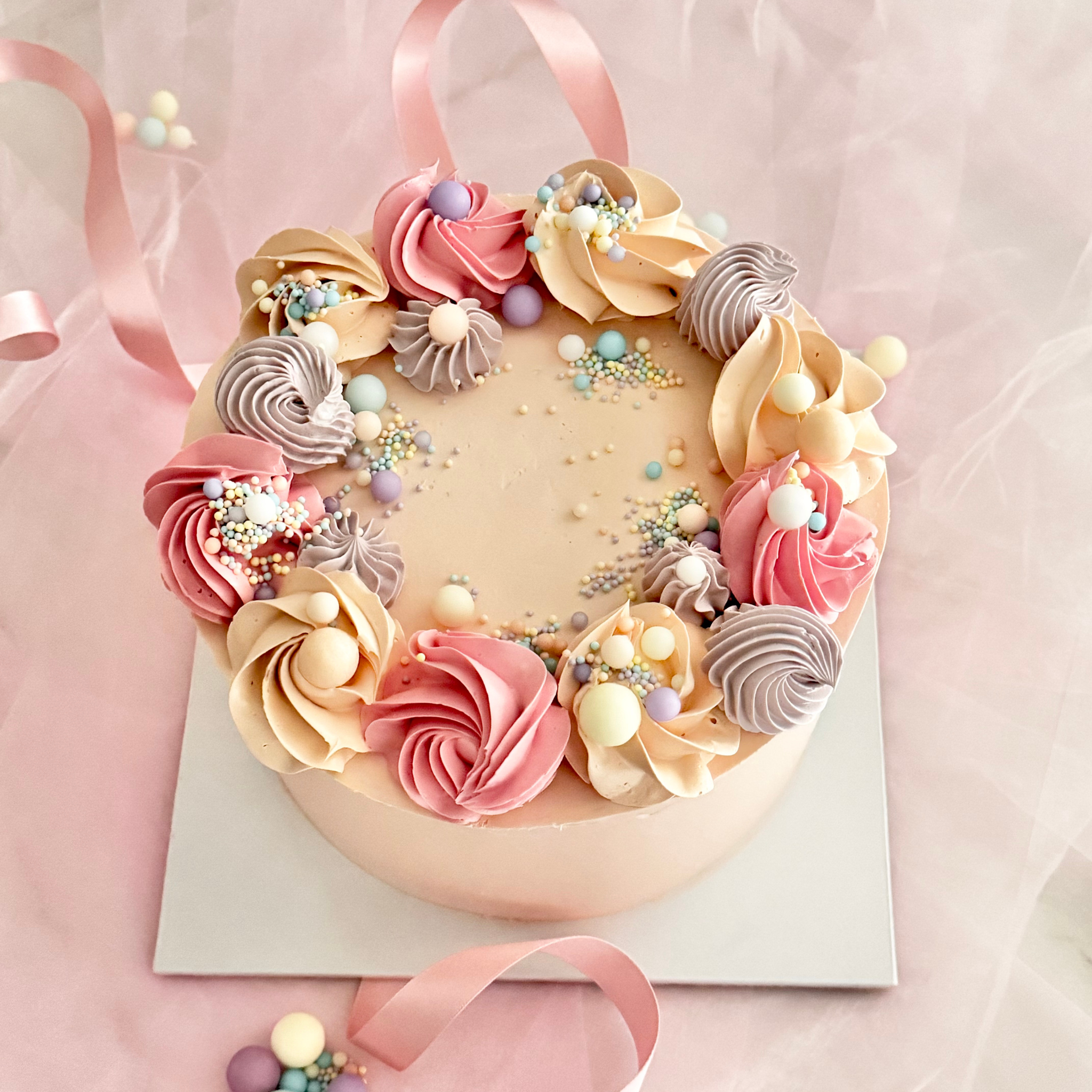 Pastel Rosette Cake - Cake Choice