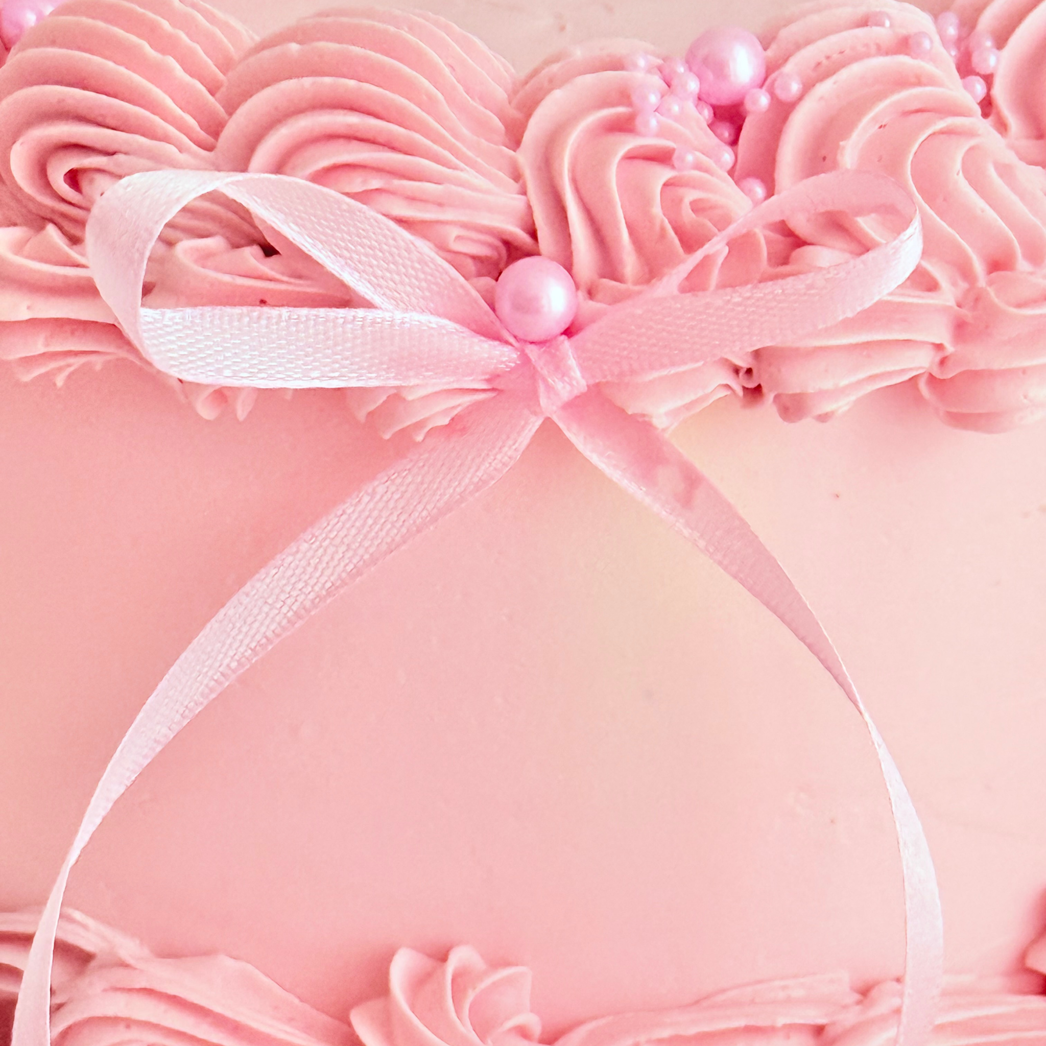 Pink Coquette Bow Cake - Cake Choice