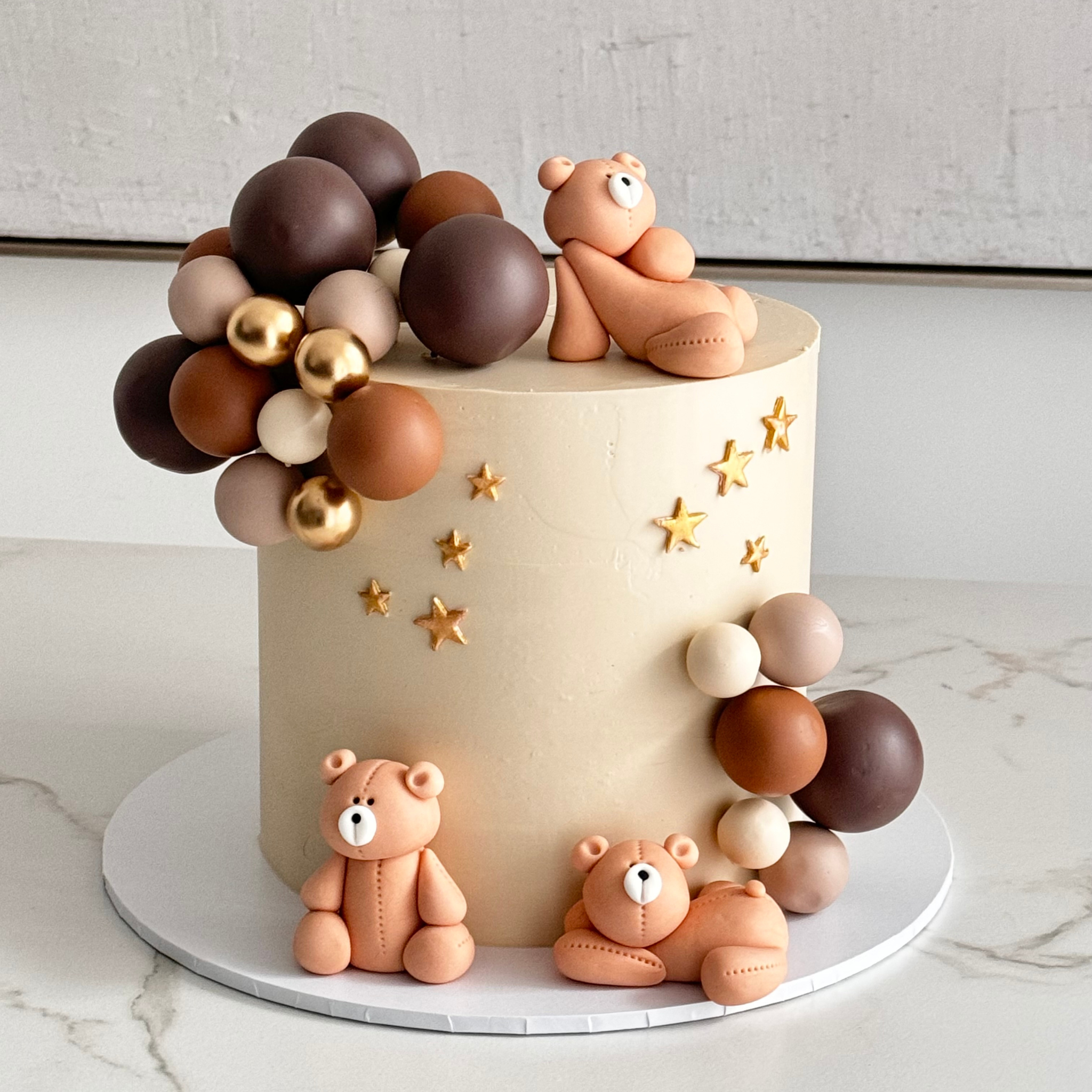 Tall Teddy Bear Brown Cake - Cake Choice