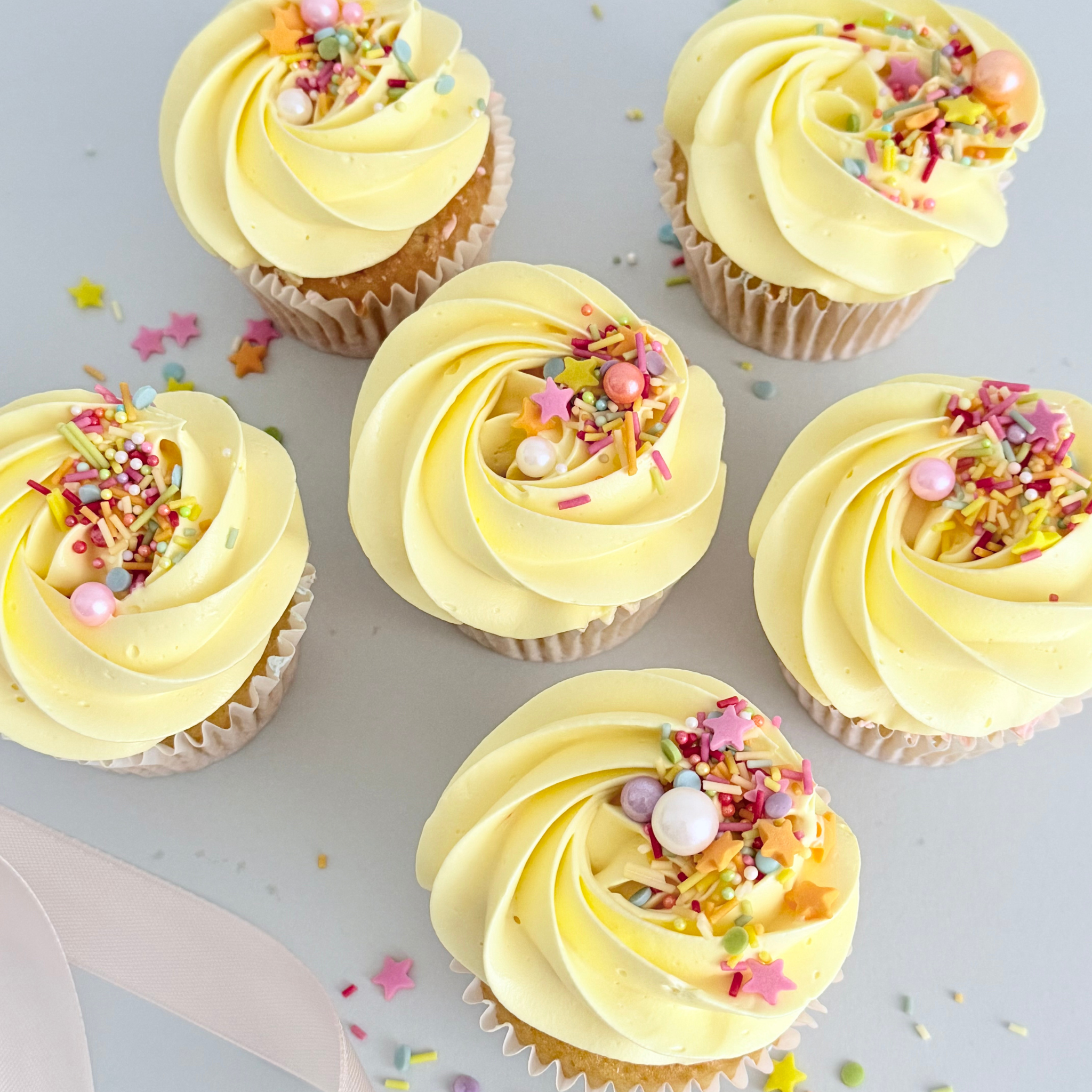 Yellow Confetti Cupcakes - Cake Choice