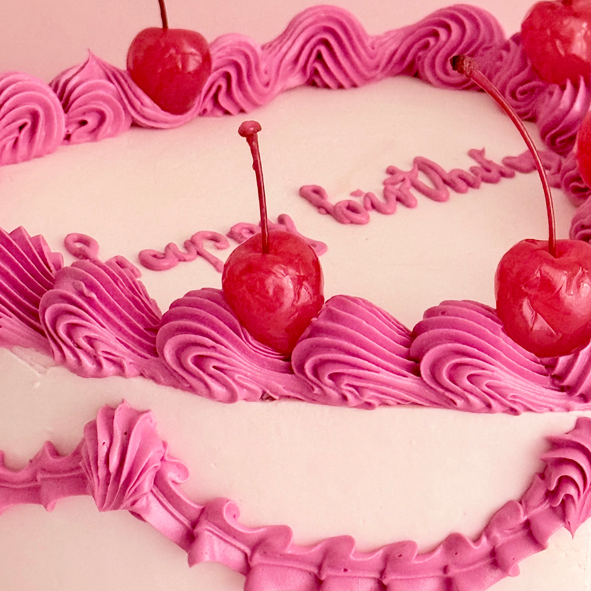 Hot Pink Cherry Cake - Cake Choice