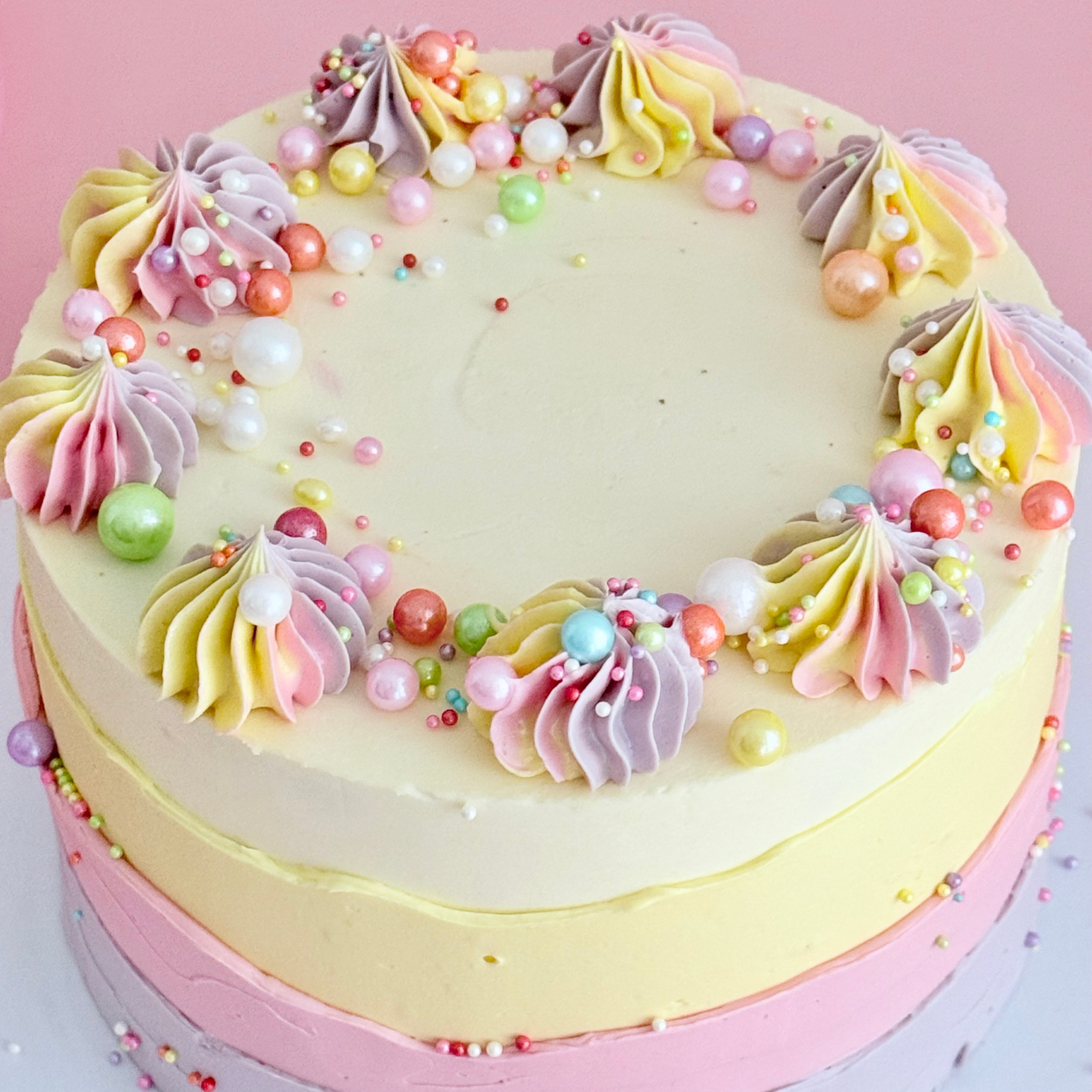 Pastel Rainbow Cake - Cake Choice