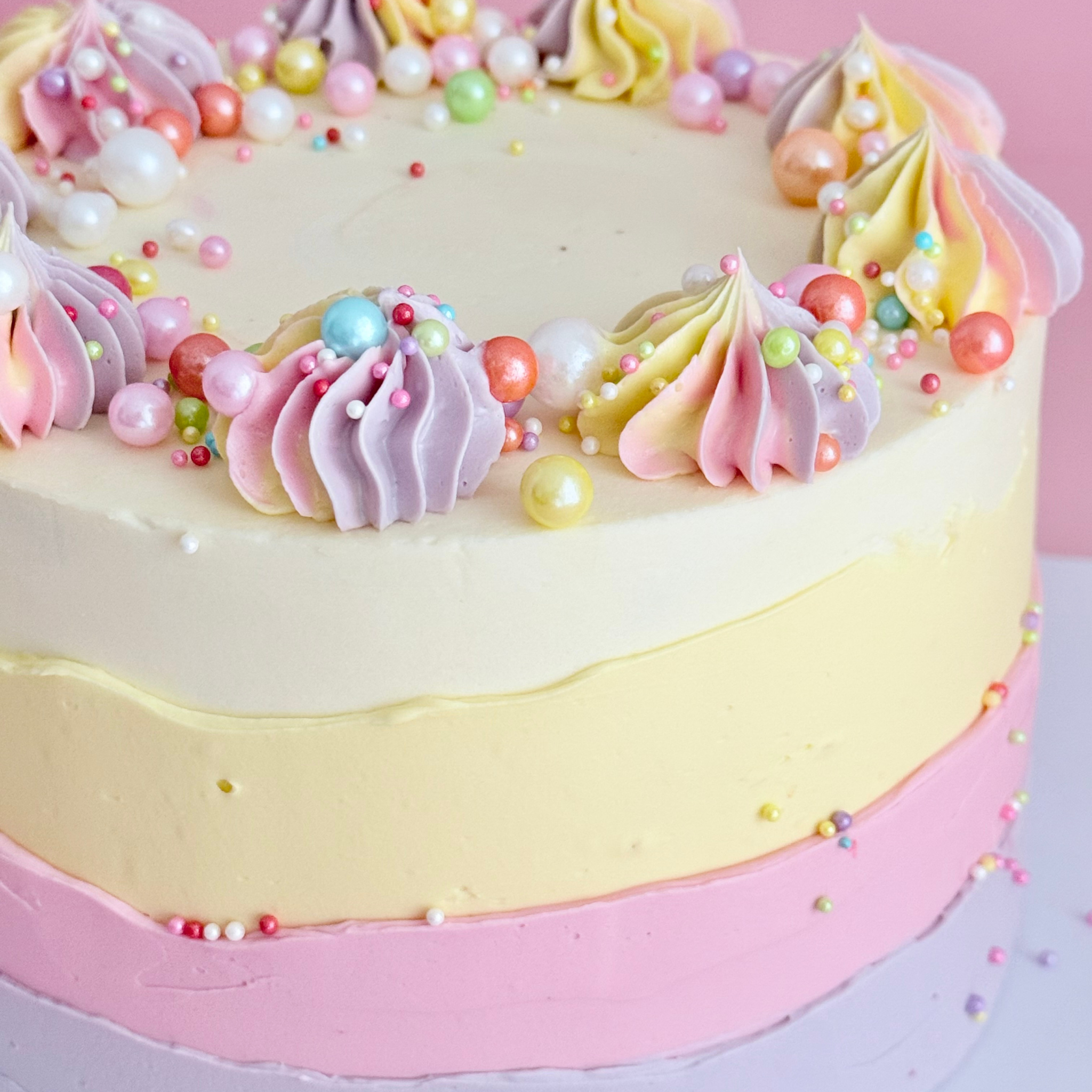 Pastel Rainbow Cake - Cake Choice