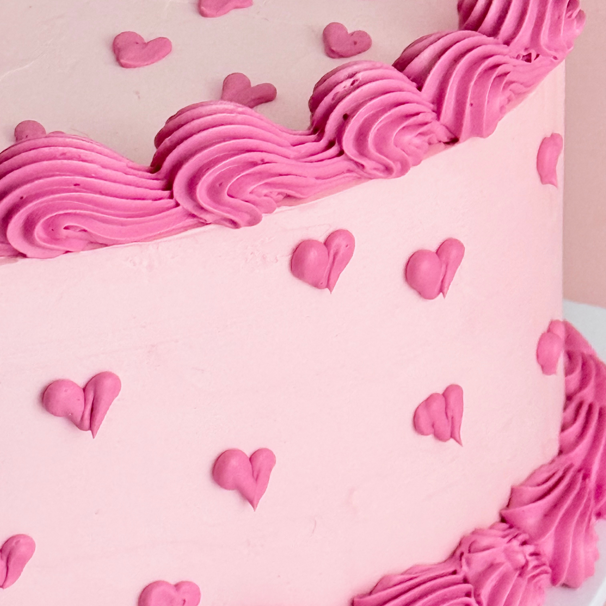 Pink Heart Cake - Cake Choice