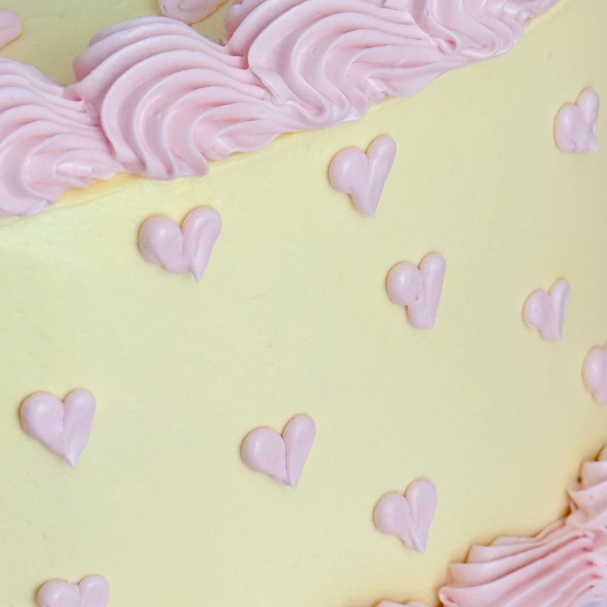 Yellow Heart Cake - Cake Choice