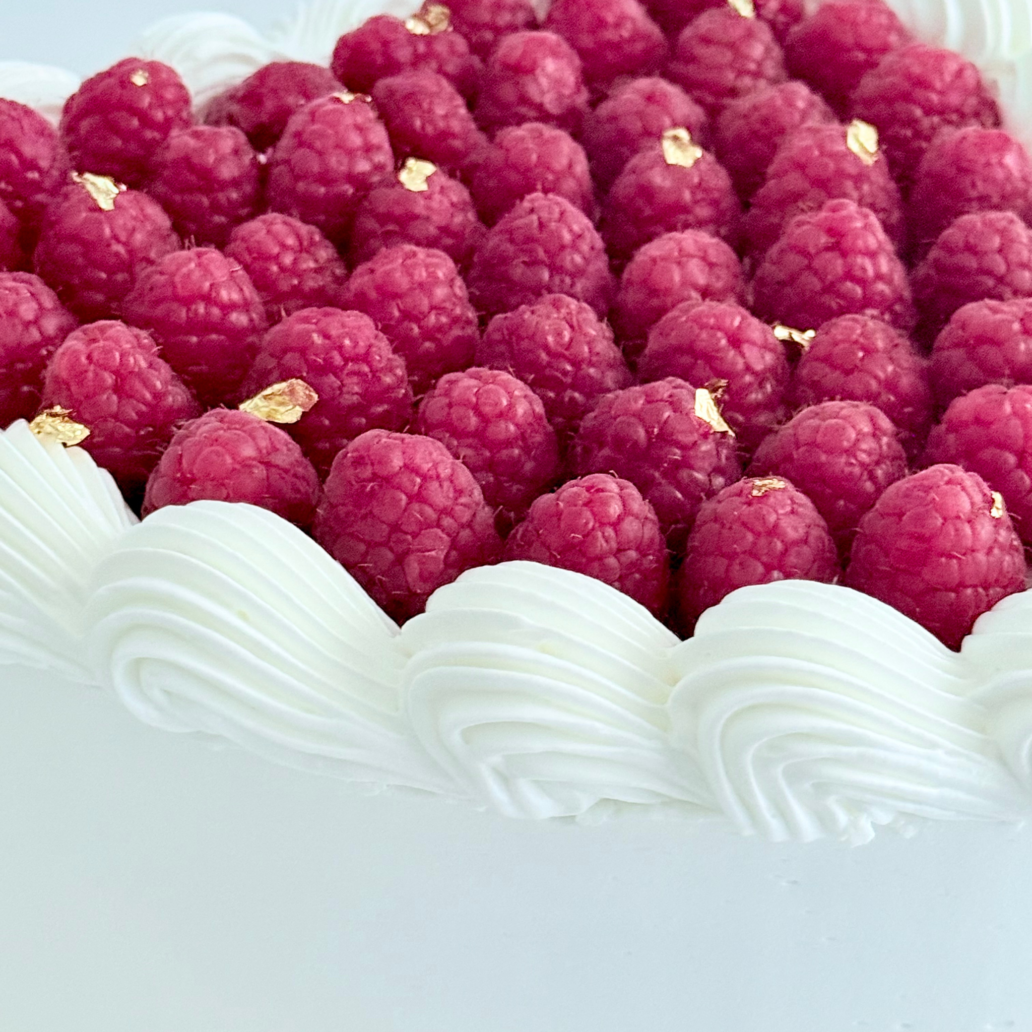 Raspberry Heart-Shaped Cake - Cake Choice