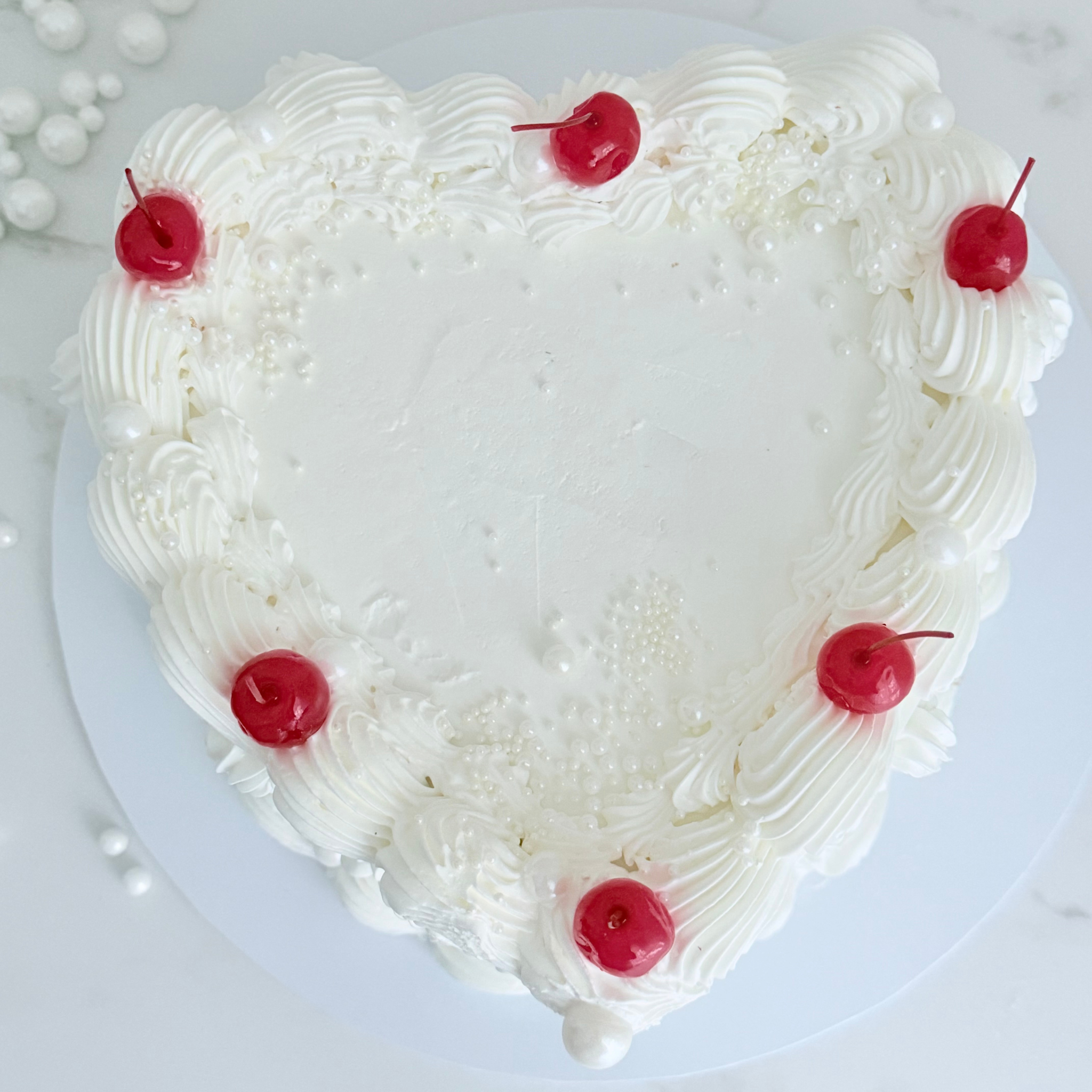 Vintage Heart Wedding Cake - Cake Choice