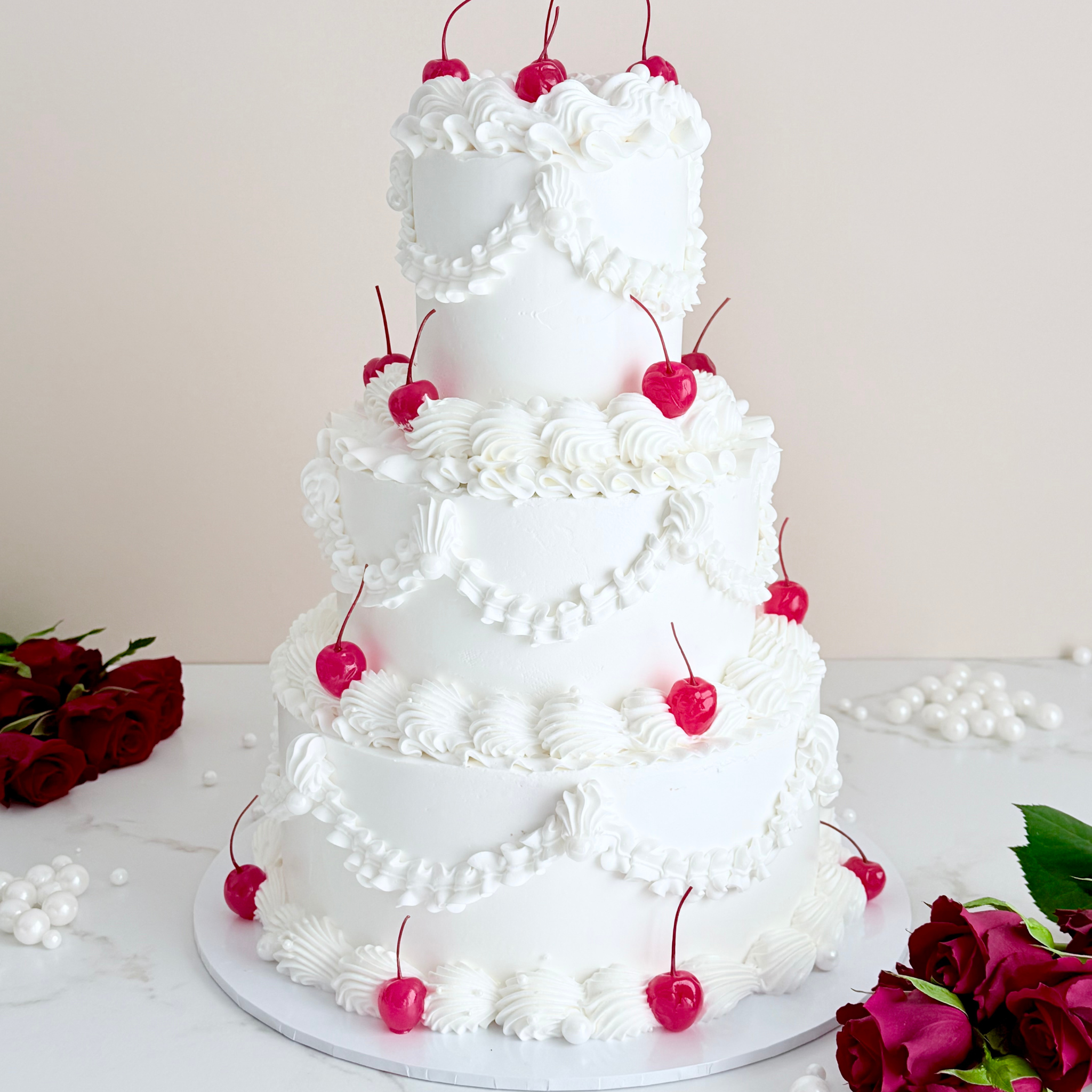 Vintage Three Tier Wedding Cake - Cake Choice