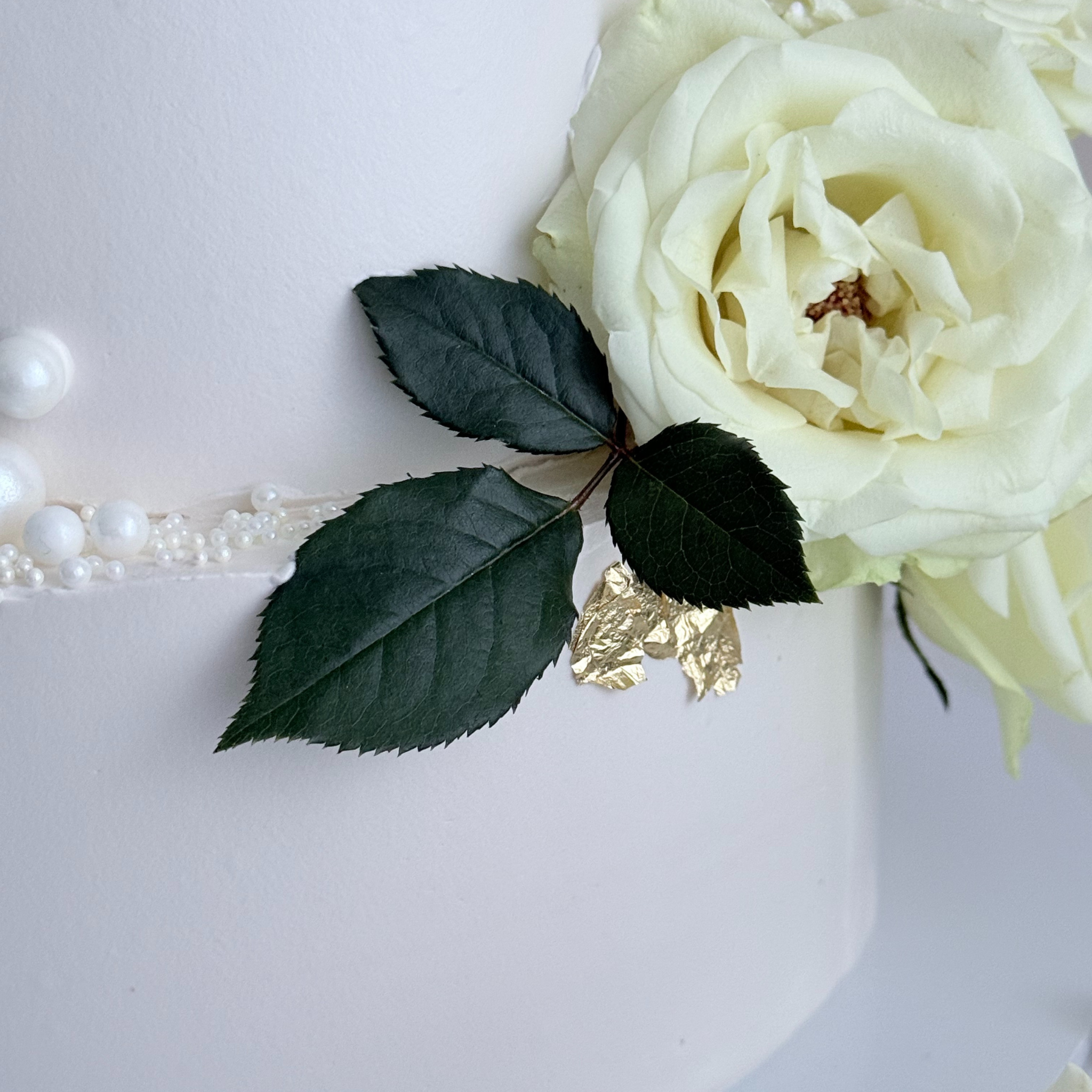 White Rose Three Tier Cake - Cake Choice